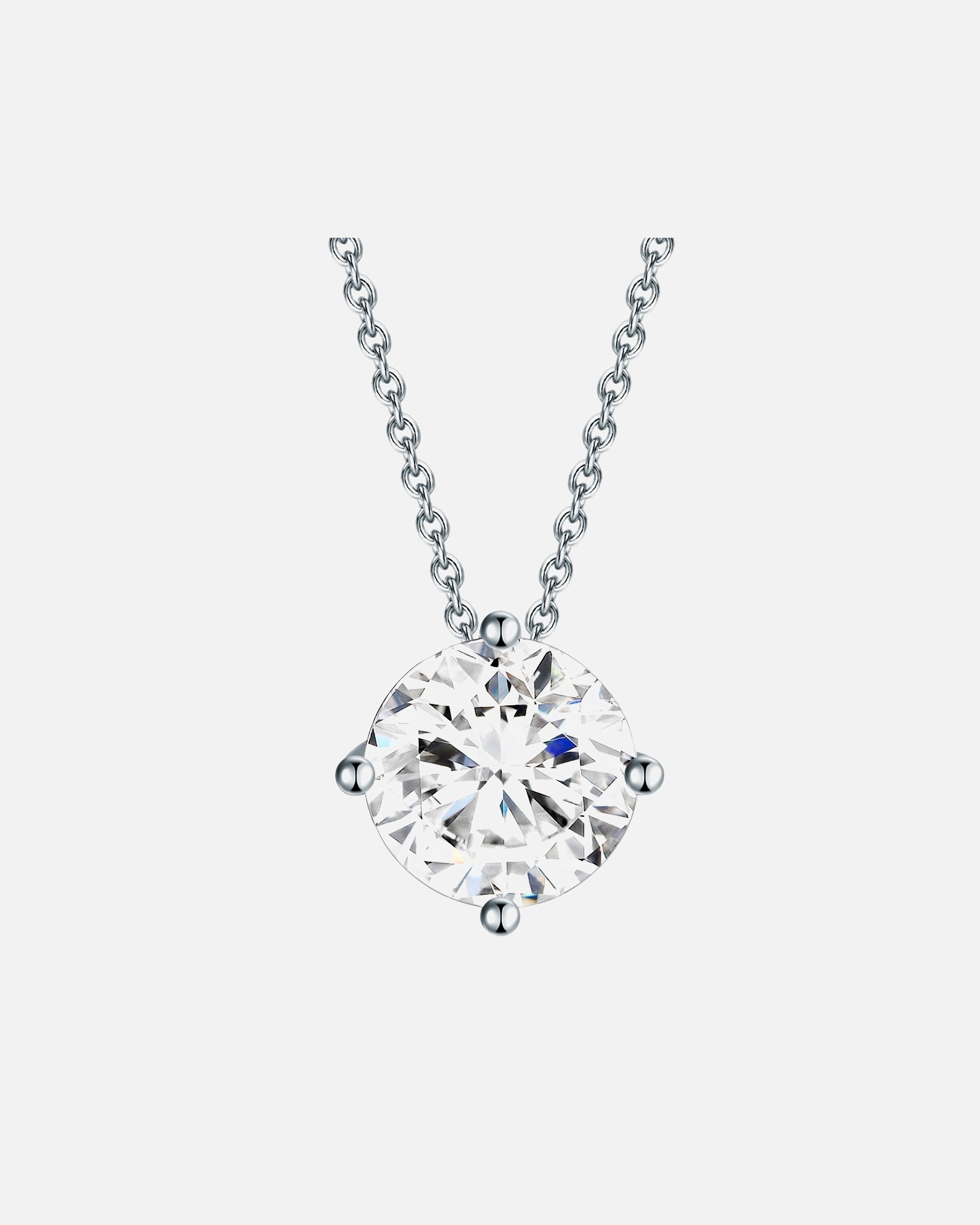 Collier for FemmeCollier en argent Argent sterling Oxyde de zirconium (CZ) en Argent40,0 cm Basiskette + 5,0 cm Verlängerung