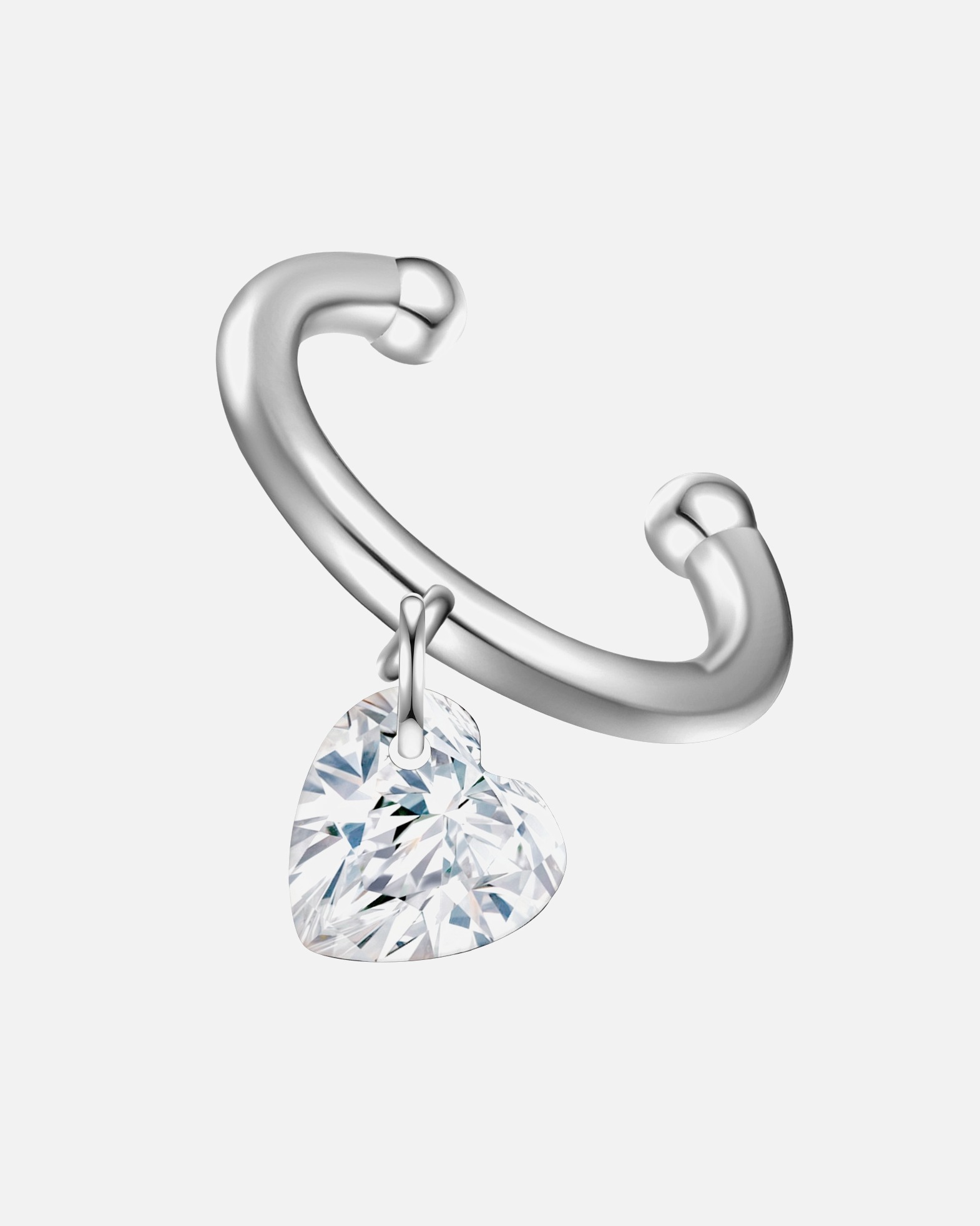 Boucle d'oreilles for FemmeBoucles d´oreilles Coeur Argent sterling Topaze en Argent8,7 mm