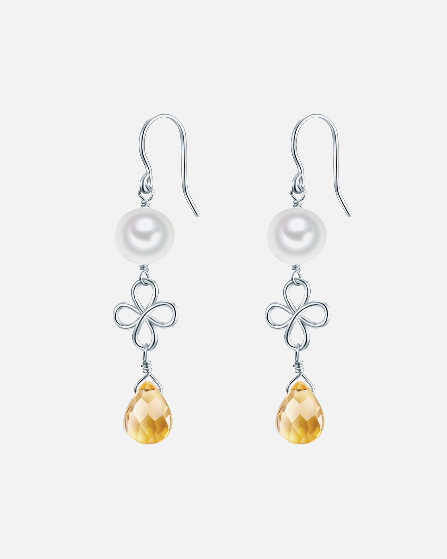 Boucle d'oreilles for FemmeValero PearlsBoucles d'oreille en argent Argent sterling Verre Perle de culture d'eau douce en Argent44,8 mm