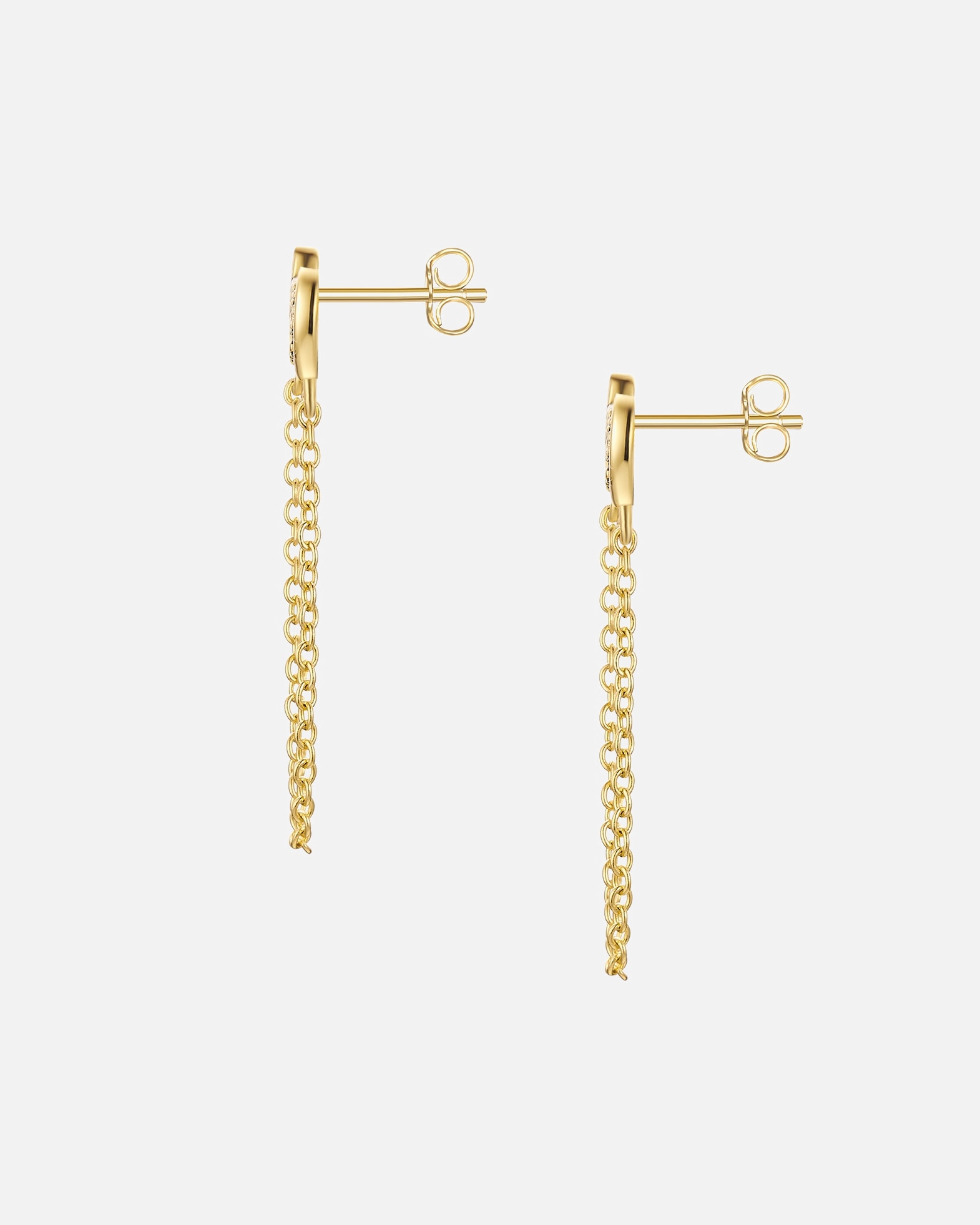 Boucle d'oreilles for FemmeGlanzstücke MünchenBoucles d´oreilles coeur/trèfle en Argent sterling en Or jaune7,6/7,7 mm