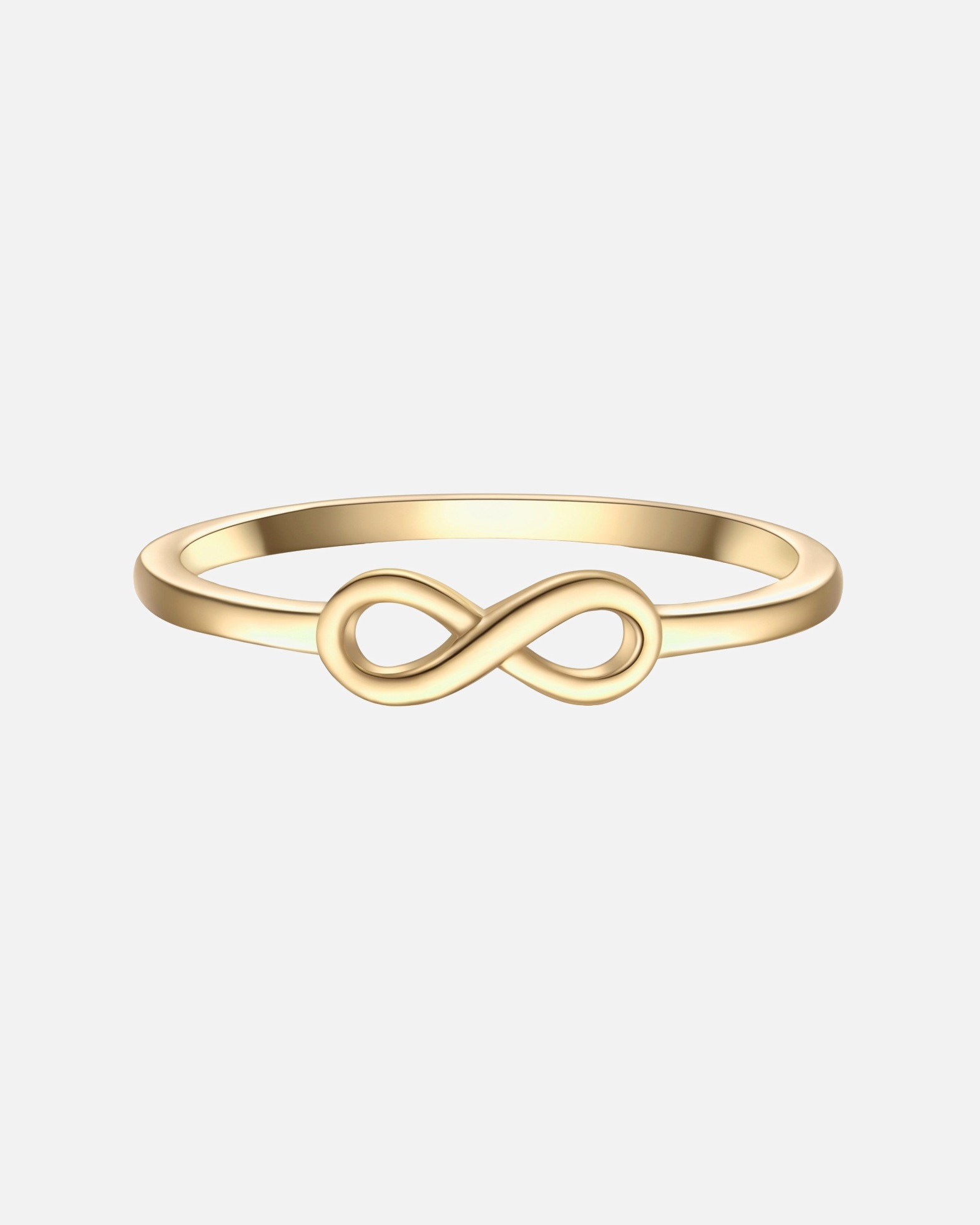 Ring für Weiblich Glanzstücke München Ring Infinity aus Sterling Silber in gelbgold 60