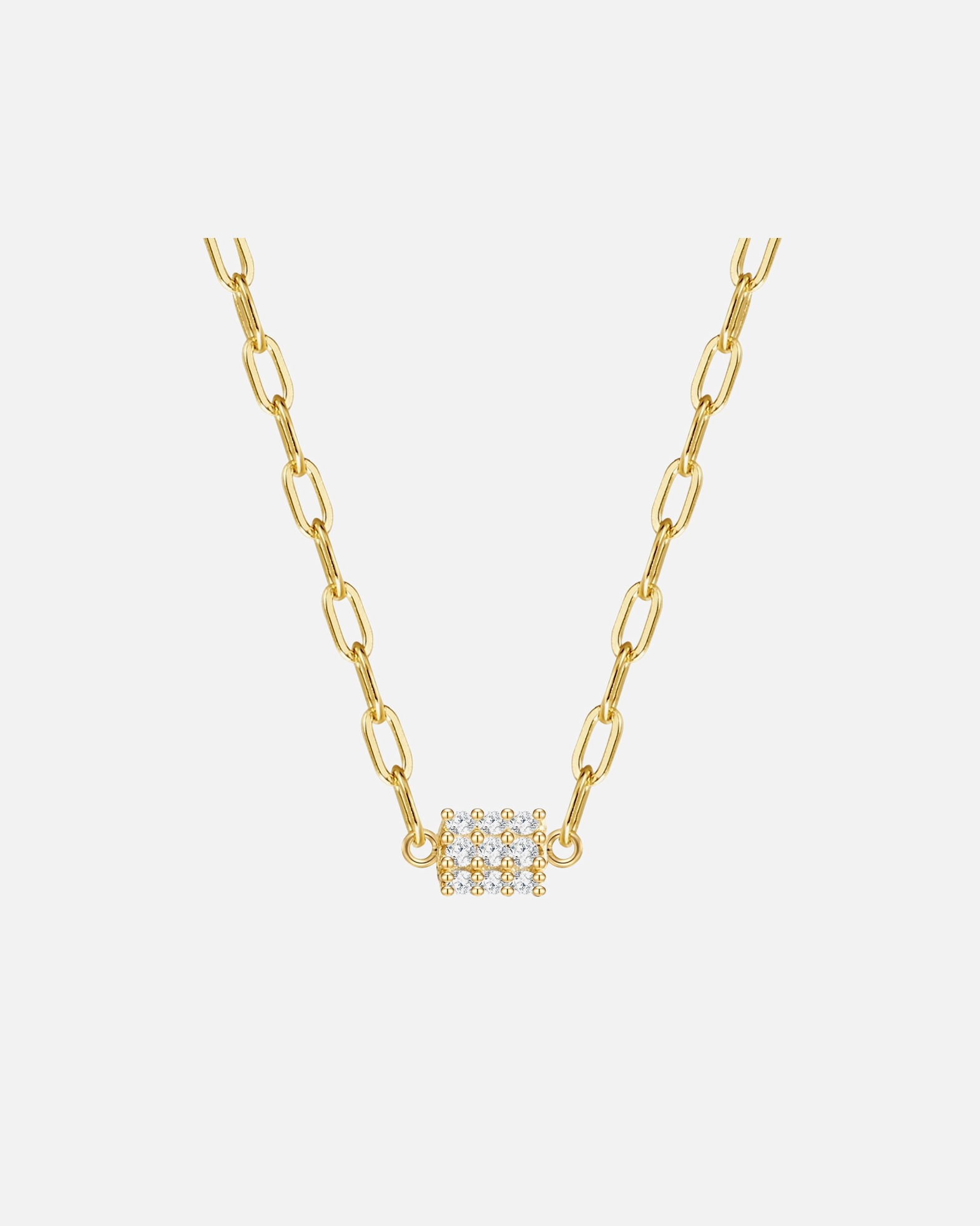 Collier for FemmeCollier en argent Argent sterling Oxyde de zirconium (CZ) en Or jaune40,0 cm Basiskette + 5,0 cm Verlängerung