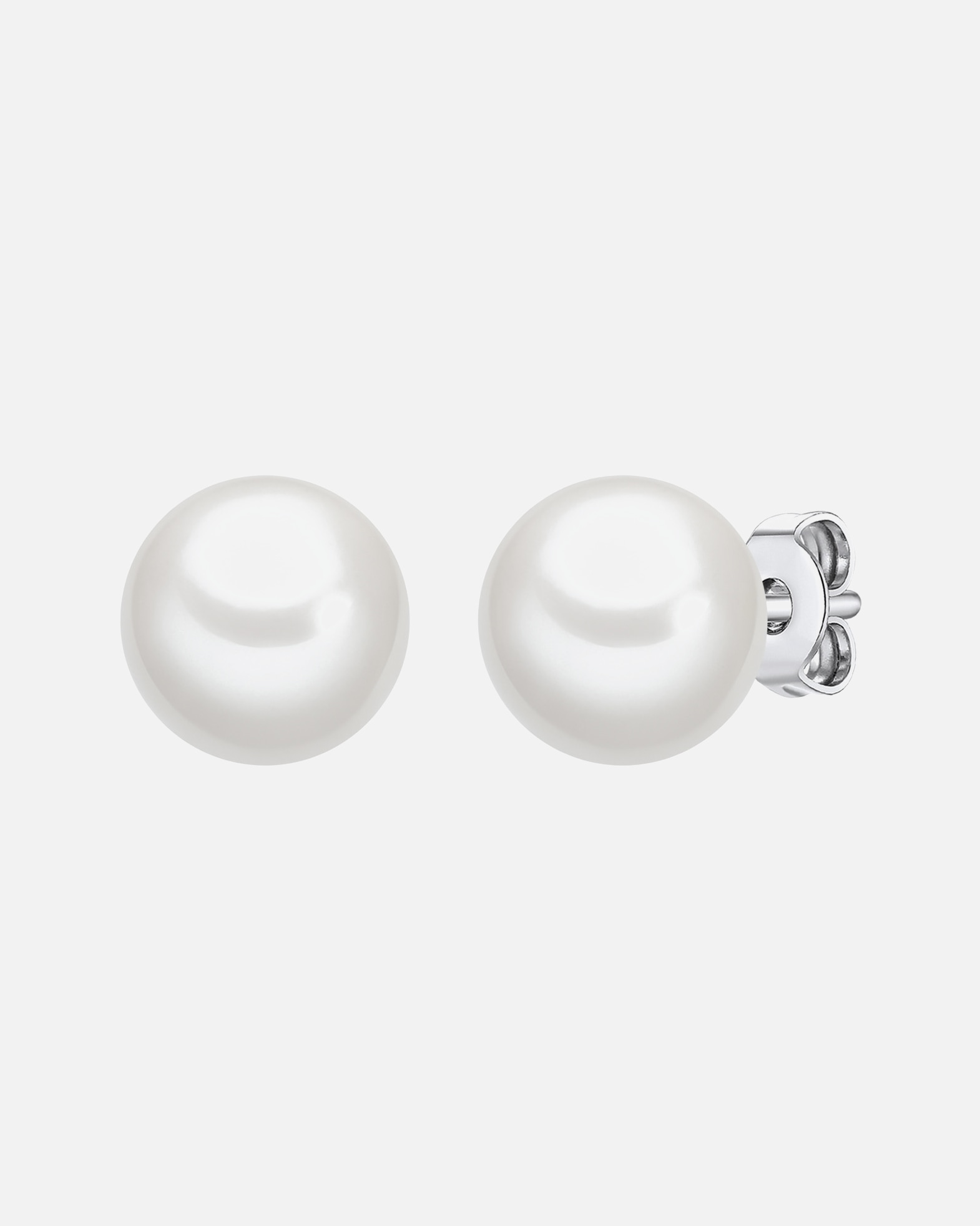 Boucle d'oreilles for FemmePuce d'oreille en perle Perles organiques Perles organiques en Blanc8,0 mm