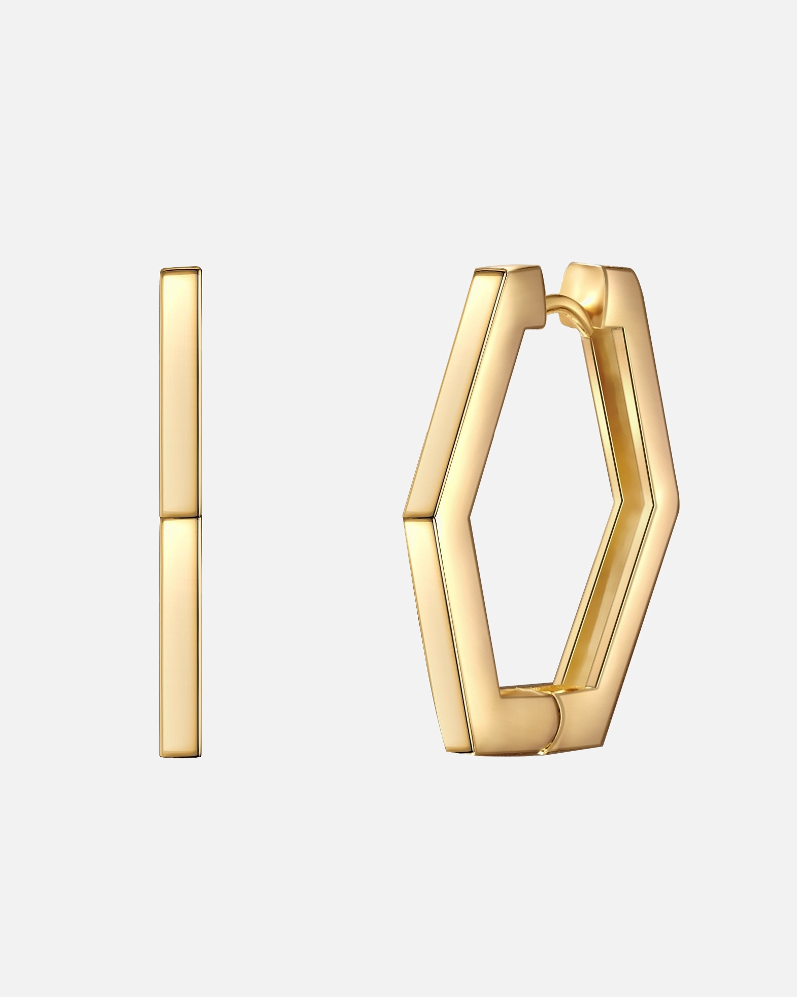 Créoles for FemmeCréoles tendance Métal en Or jaune24,7 mm