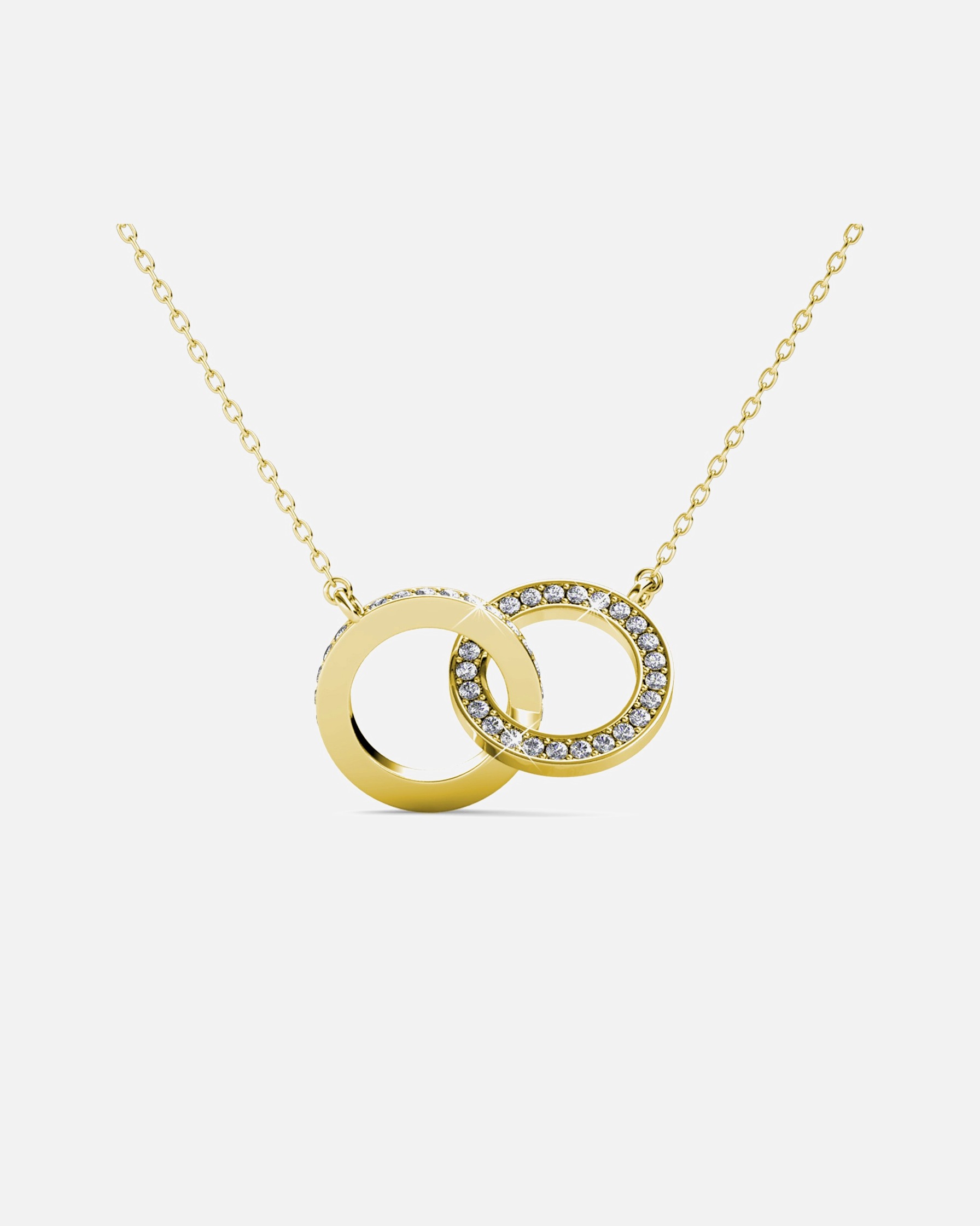 Halskette für Weiblich MYC-Paris Kreis-Zwillingsanhänger Golden