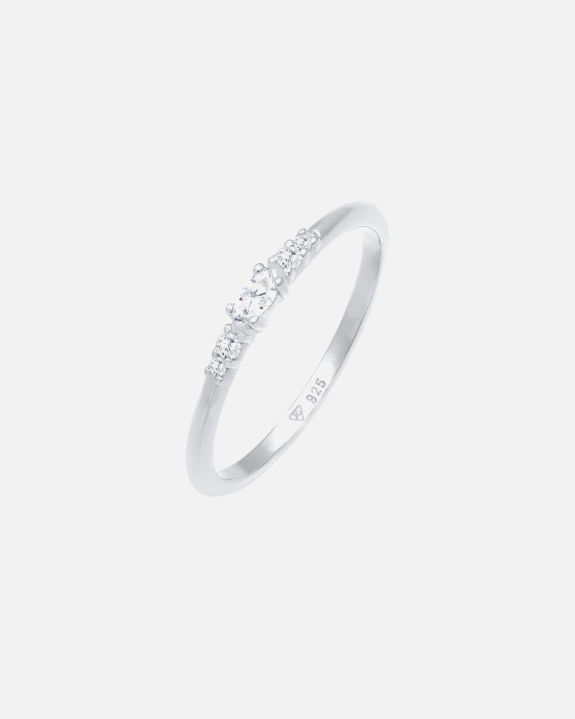 Bague for FemmeElliFemmes Marquise Élégante Fiançailles avec Cristaux de Zirconium en Argent Sterling 92556