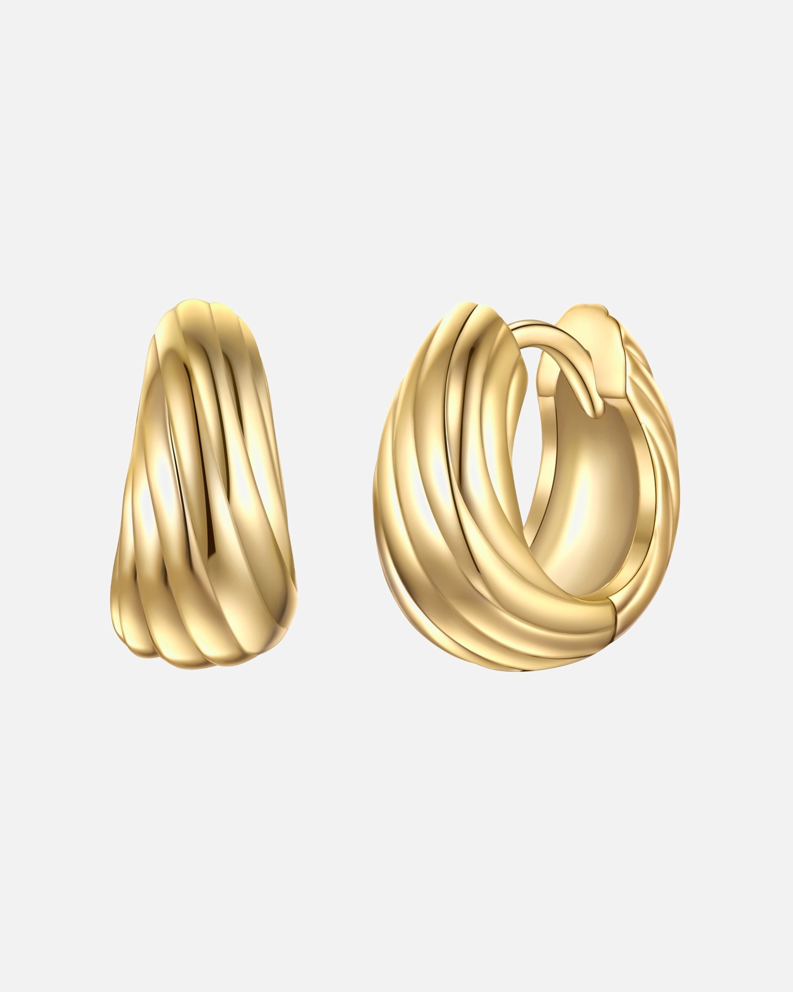 Créoles for FemmeBoucles d´oreilles en Argent sterling en Or jaune12,6 mm