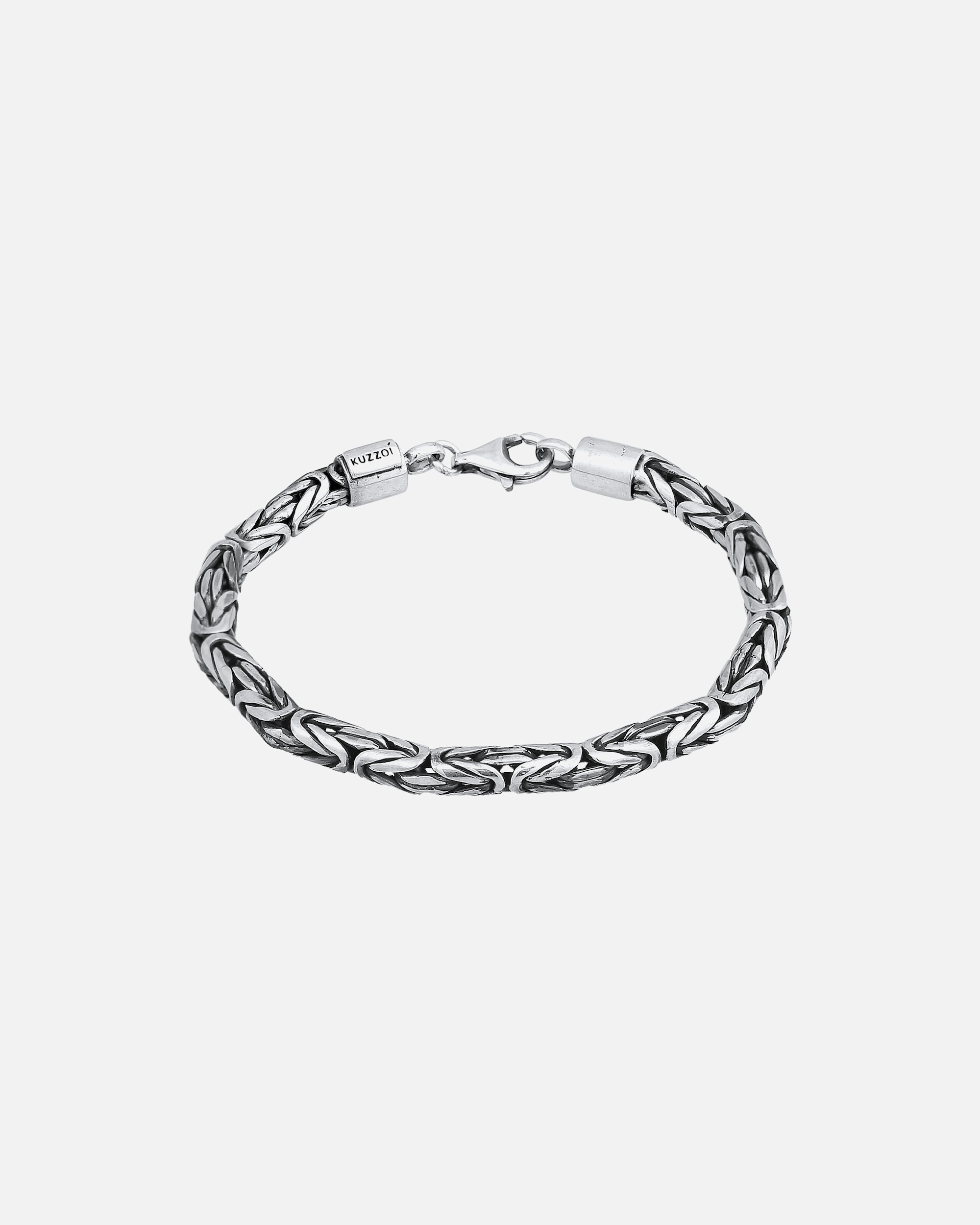 Armband für Männlich KUZZOI Herren Königskette Rund 925 Silber 19