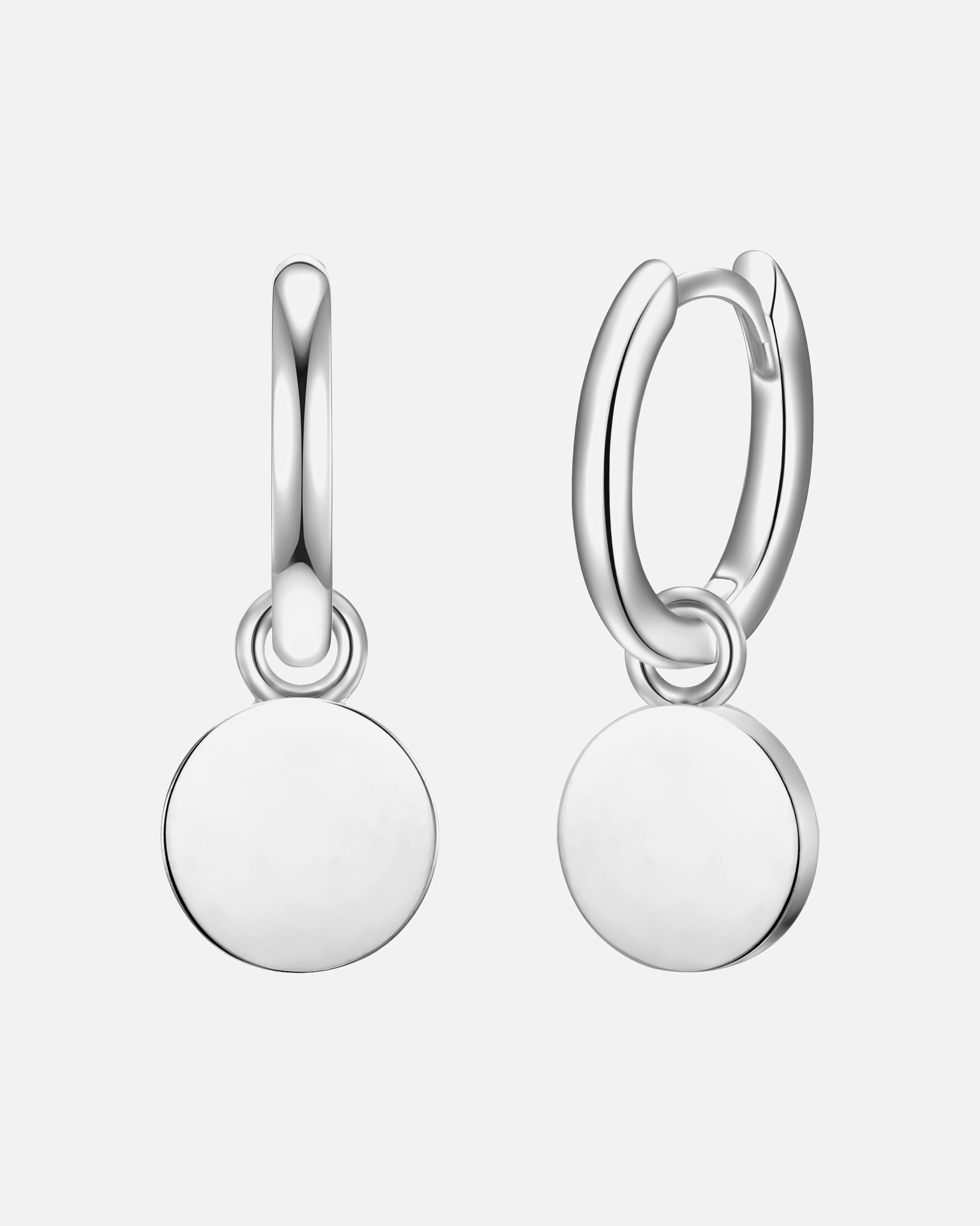 Créoles for FemmeCréoles en argent Cercle Argent sterling en Argent9,7 mm