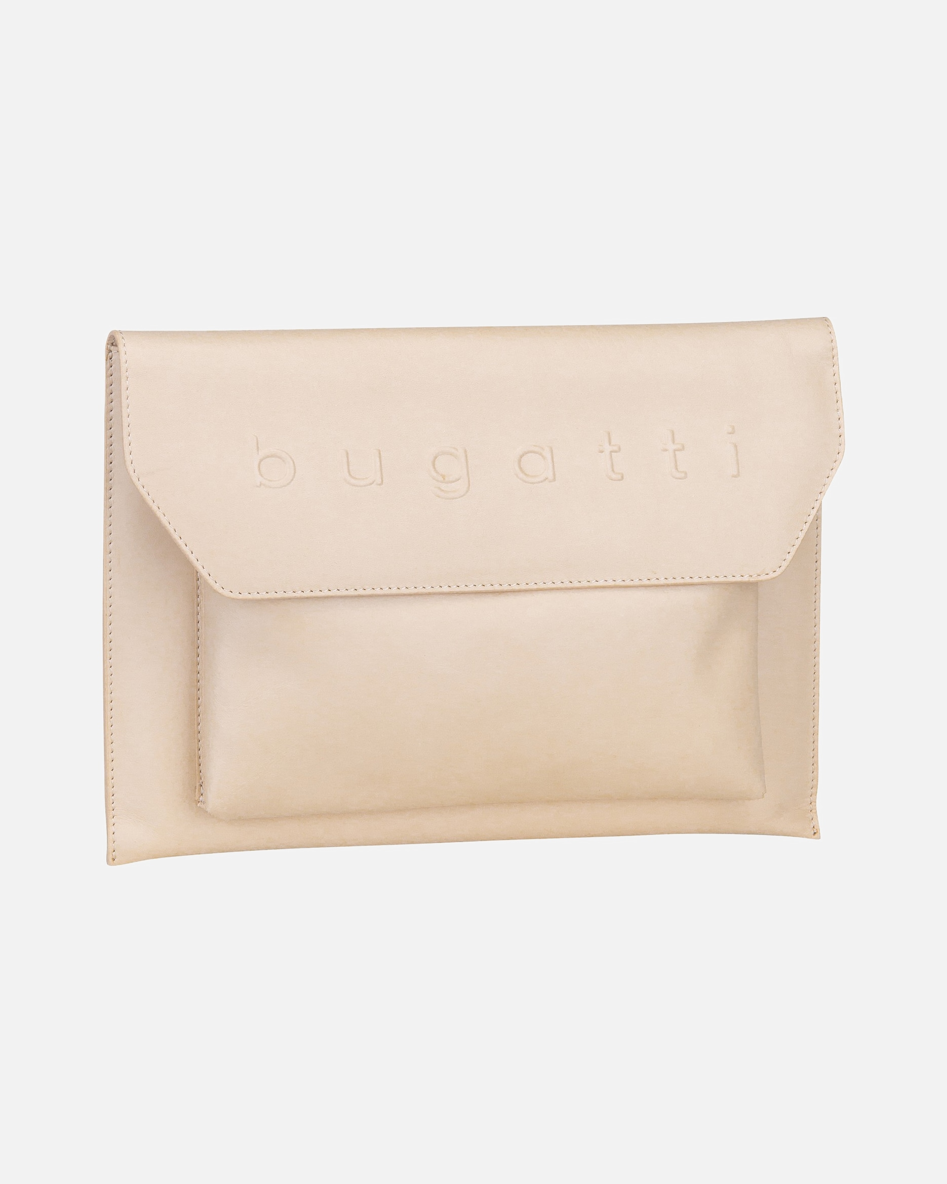 Laptoptasche für Weiblich Bugatti Daphne Laptophülle Leder 36 cm beige