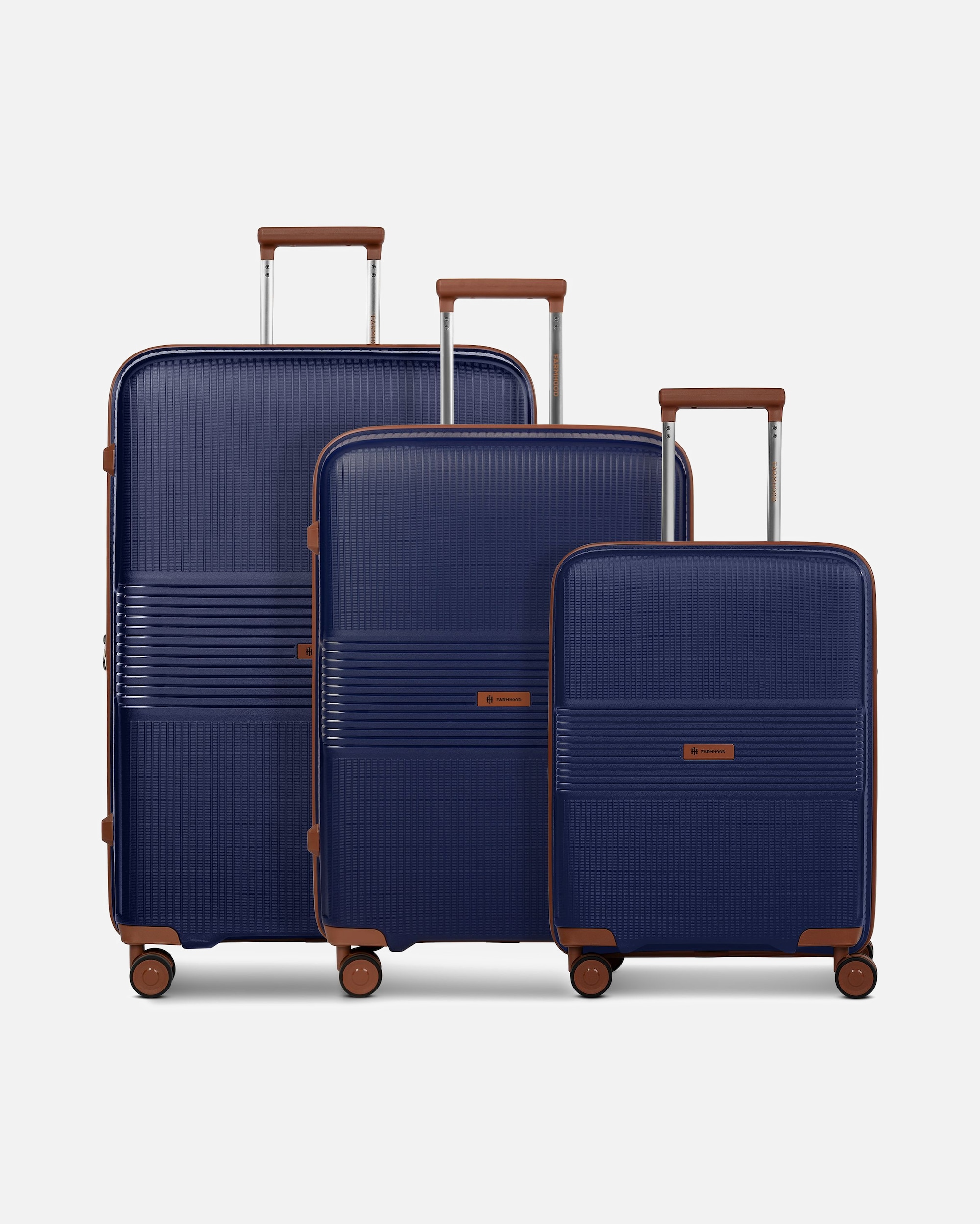 Valise for HommeEco Edition 02 4 roues Set de valises 3 pièces avec soufflet d'extensionnavy