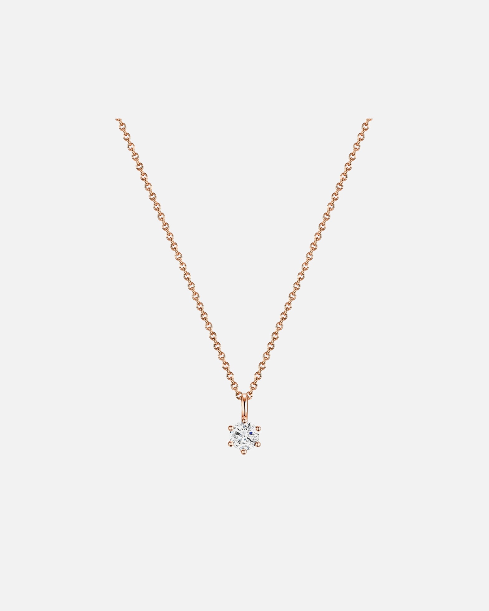 Collier for FemmeCollier en argent Argent sterling Oxyde de zirconium (CZ) en Or rose40,0 cm Basiskette + 5,0 cm Verlängerung