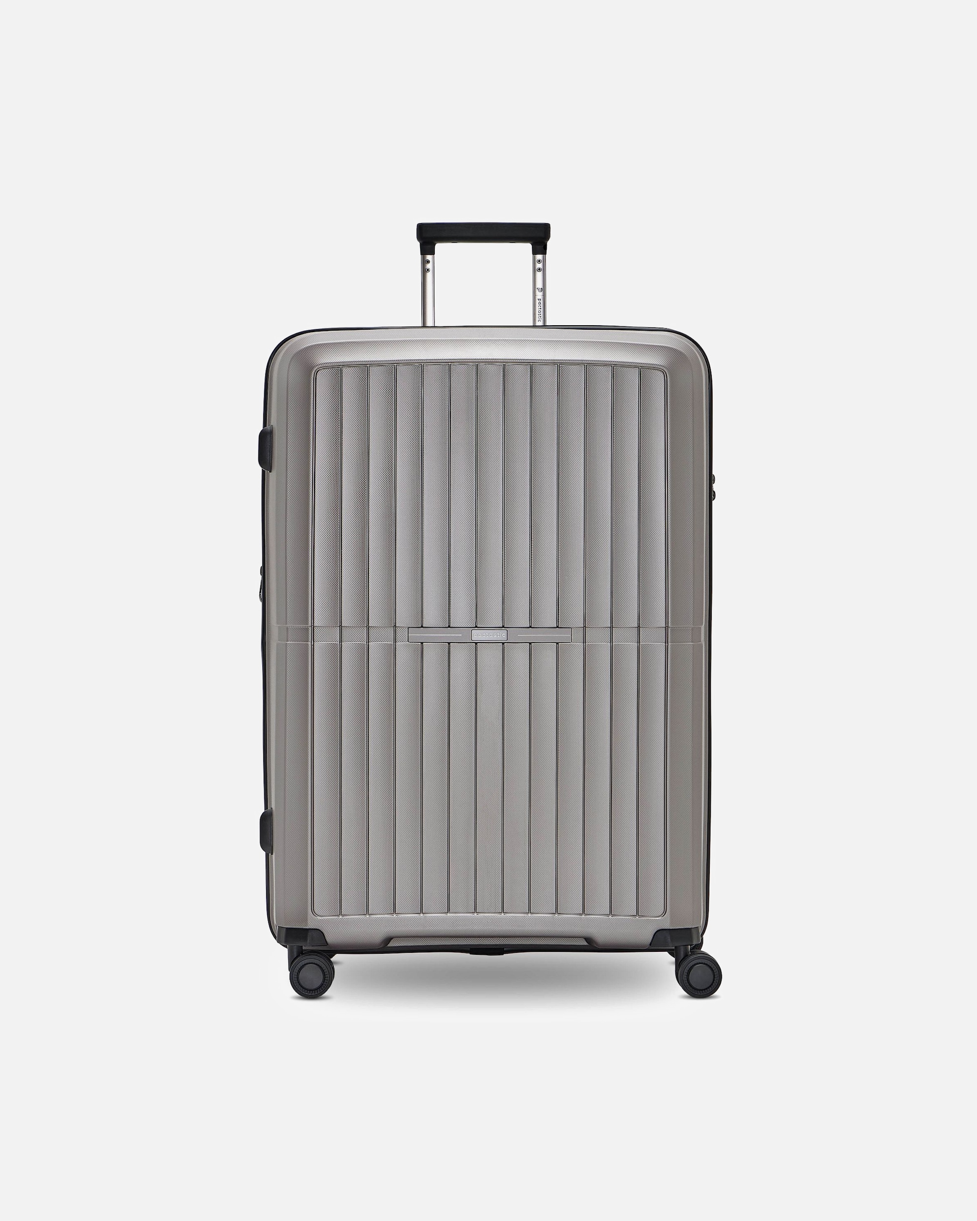 Valise trolley for HommePactasticCollection 01 4 roulettes Trolley L 76 cm avec soufflet d'extensiongrey-coffee metallic