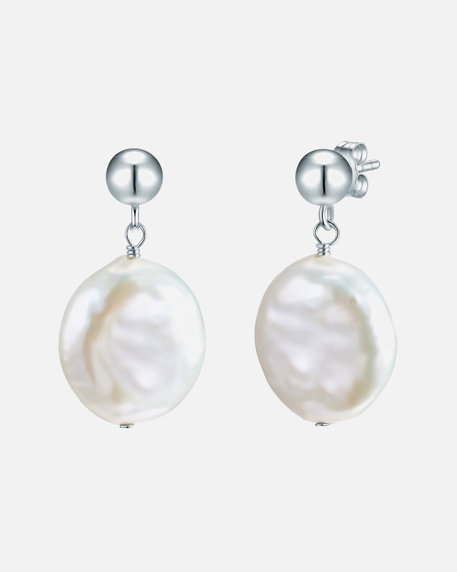 Boucle d'oreilles for FemmeBoucles d'oreille en perle Perle de culture d'eau douce Perle de culture d'eau douce en Blanc23,1 mm