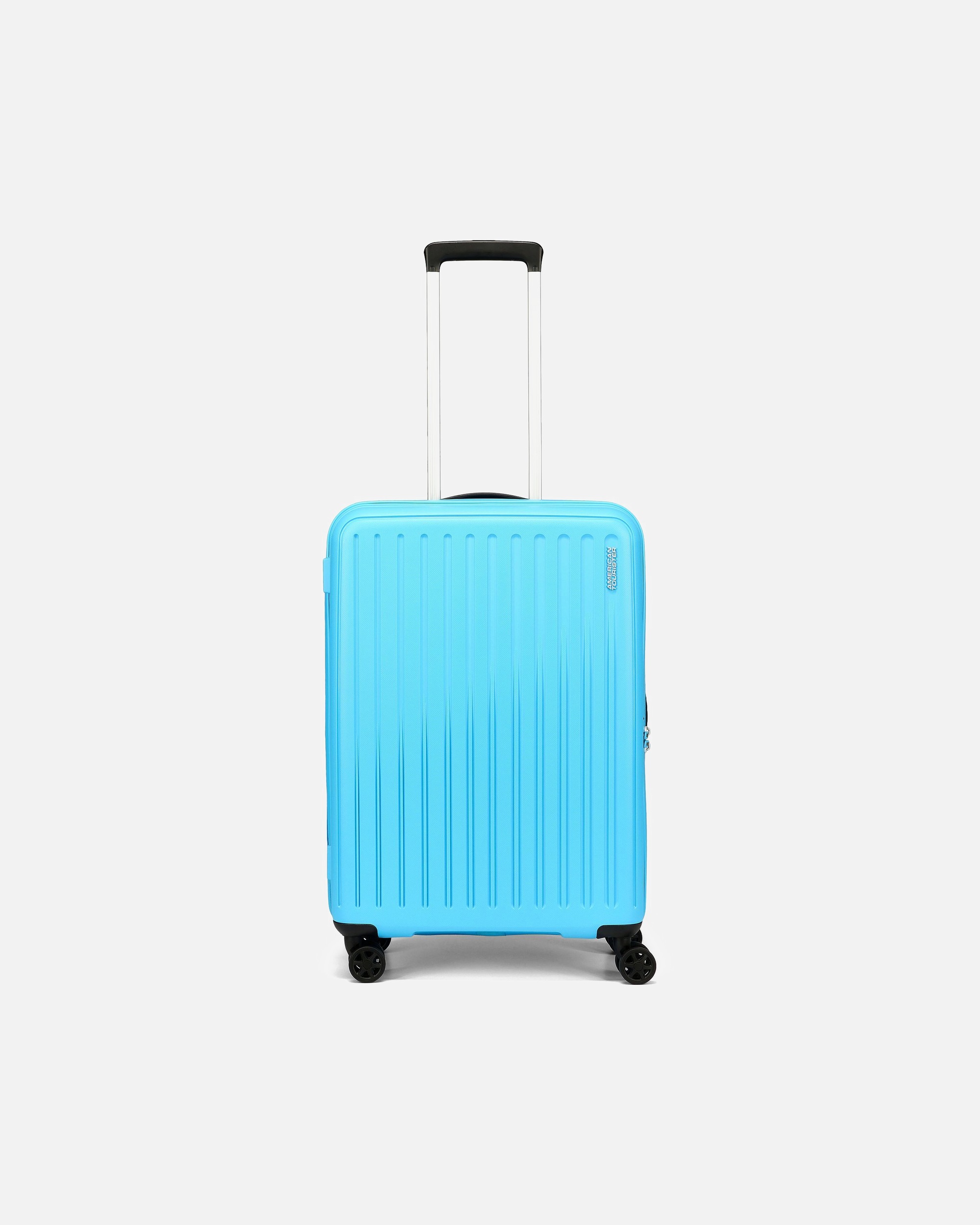 Trolley für Männlich American Tourister Rejoy 4 Rollen Trolley 68 cm azure blue