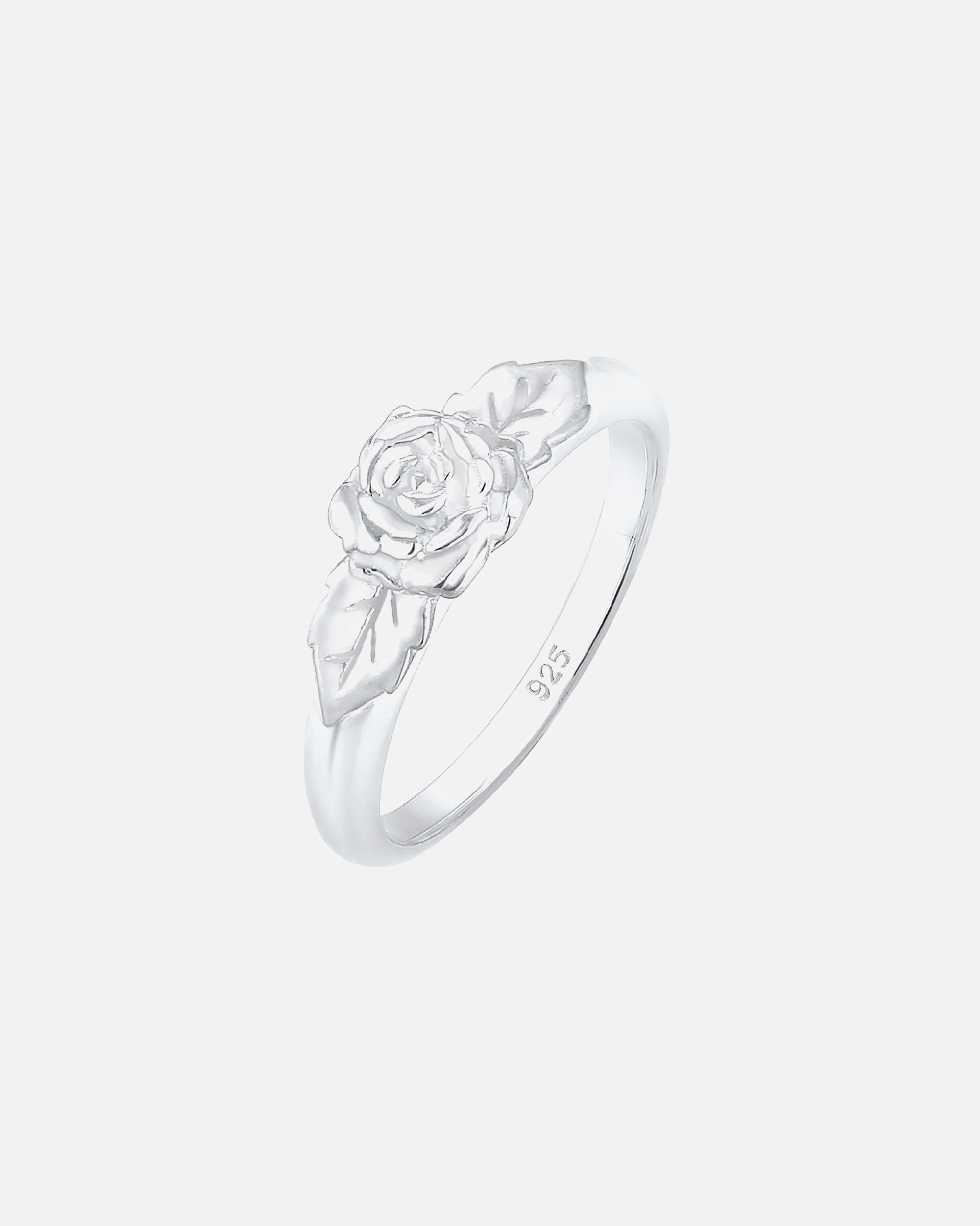 Bague for FemmeElliFemmes Bande Roses Symbole Floral Vintage Look en Argent Sterling 92552
