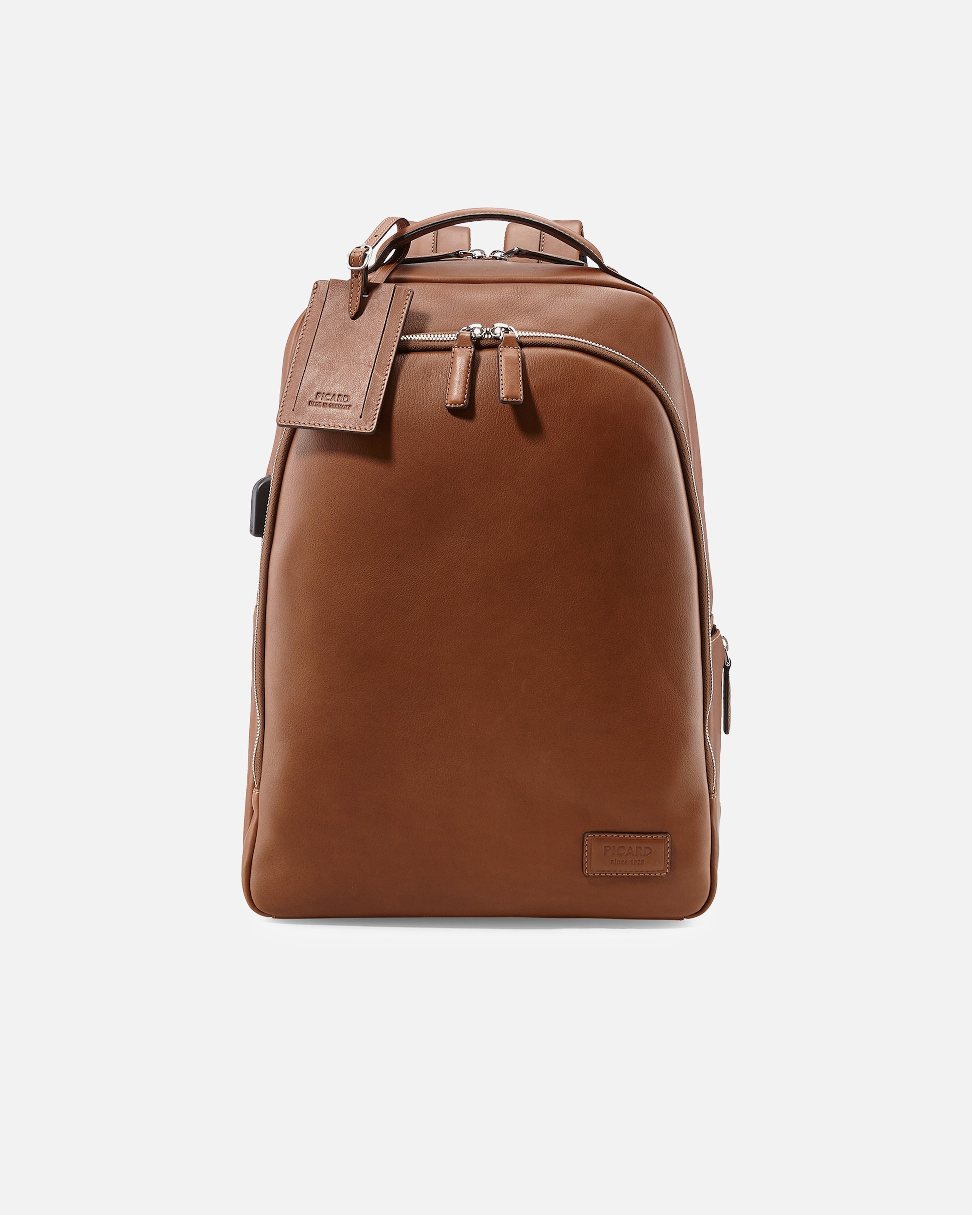 Sac à dos for HommePicardAuthentic Sac à dos professionnel Cuir 41 cm Compartiment pour ordinateur portablecognac