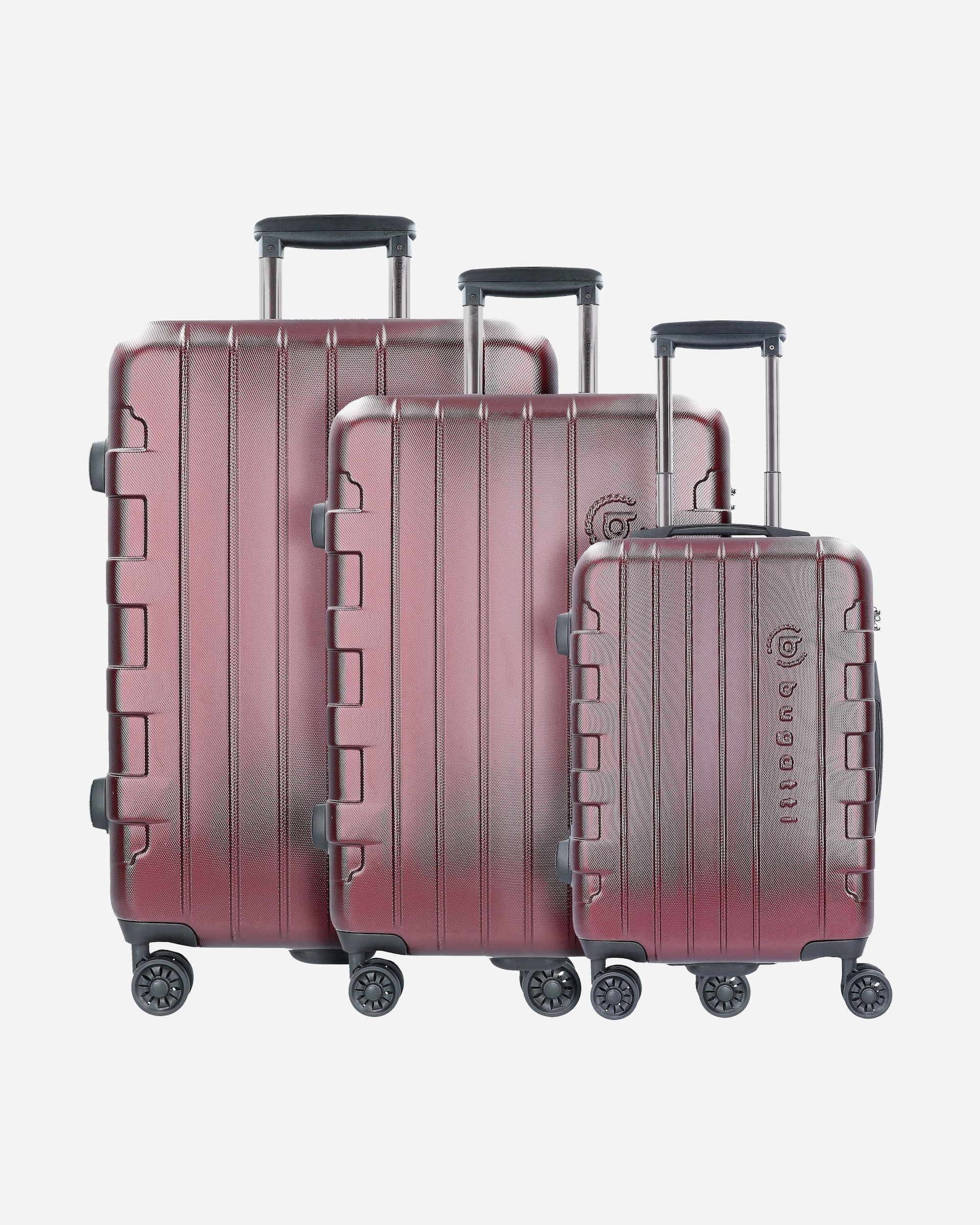 Koffer für Männlich Bugatti Galatea 4-Rollen Kofferset 3tlg. rot