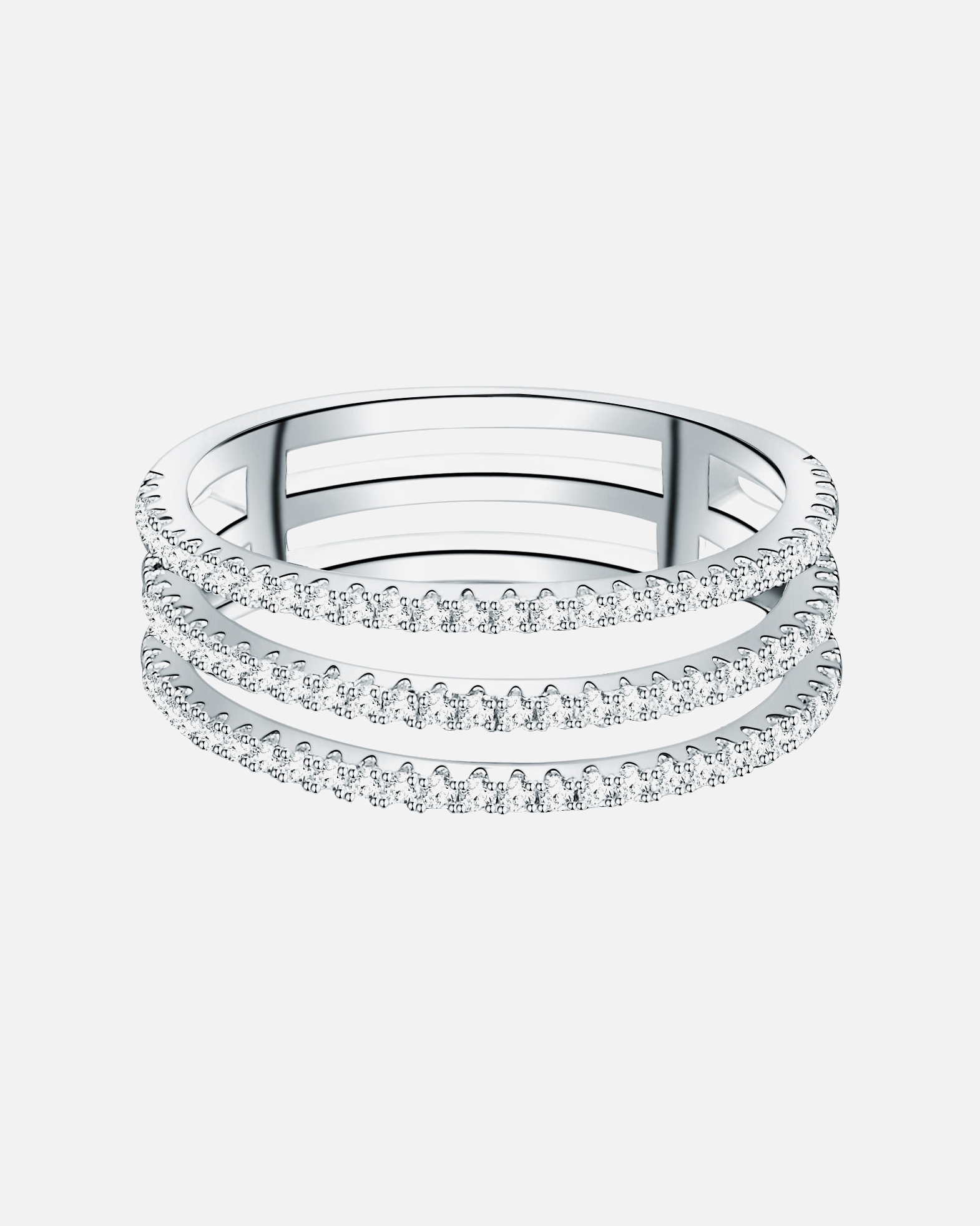 Bague for FemmeTrilaniBague en argent Argent sterling Oxyde de zirconium (CZ) en Argent58