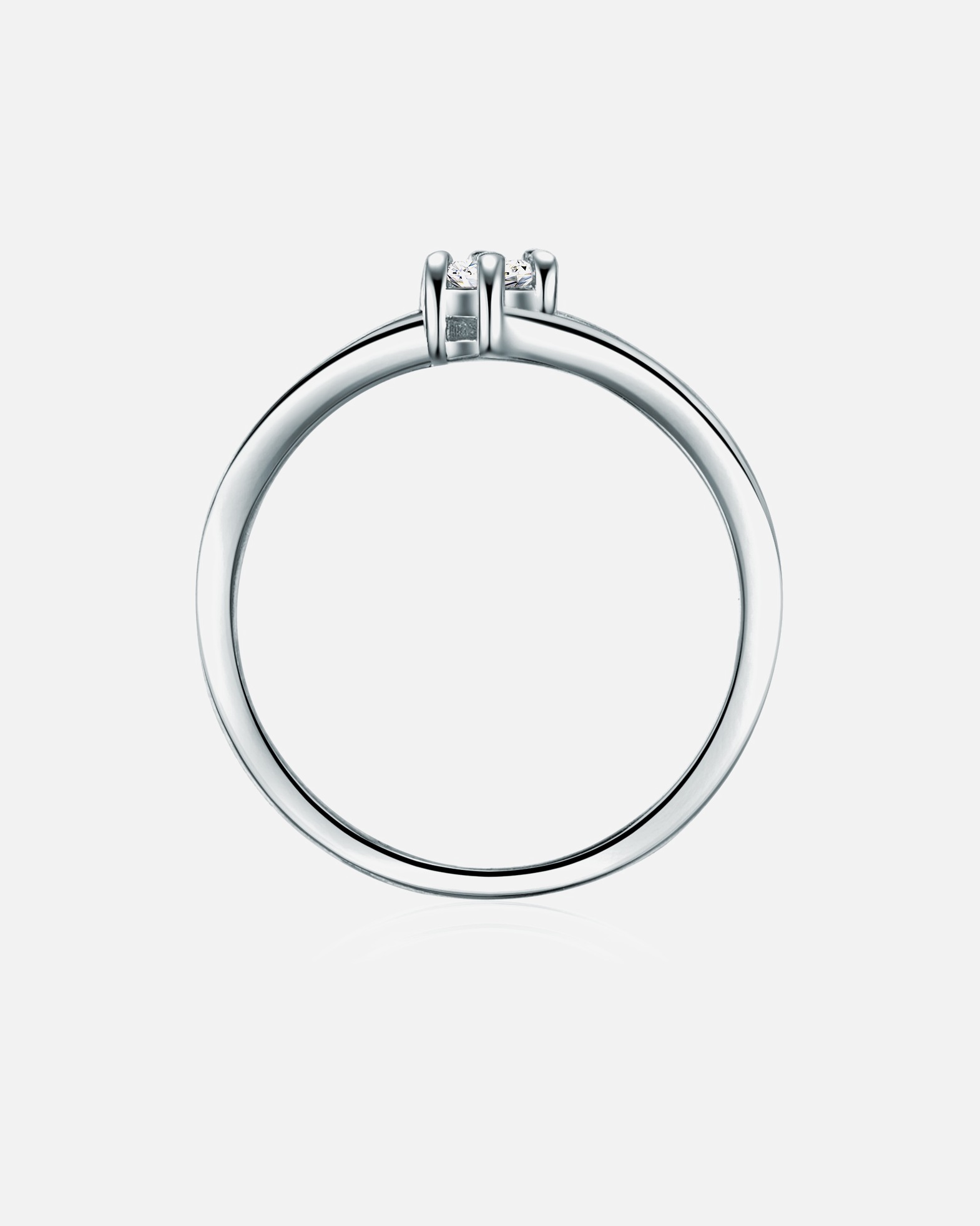 Bague for FemmeTrilaniBague en argent Argent sterling Oxyde de zirconium (CZ) en Argent54