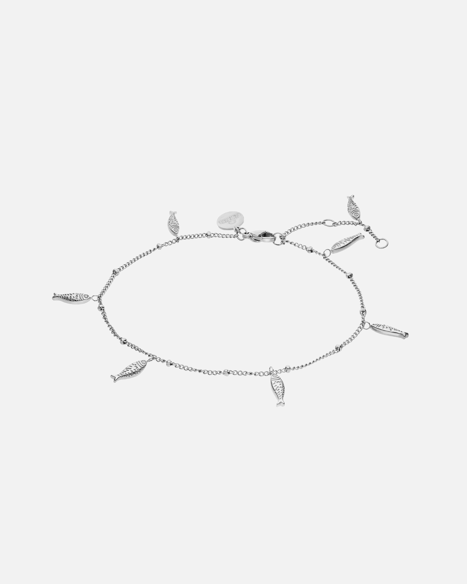 Bijou de cheville for UnisexePureleiVitamin Sea Bracelet de cheville 100% acier inoxydableArgent