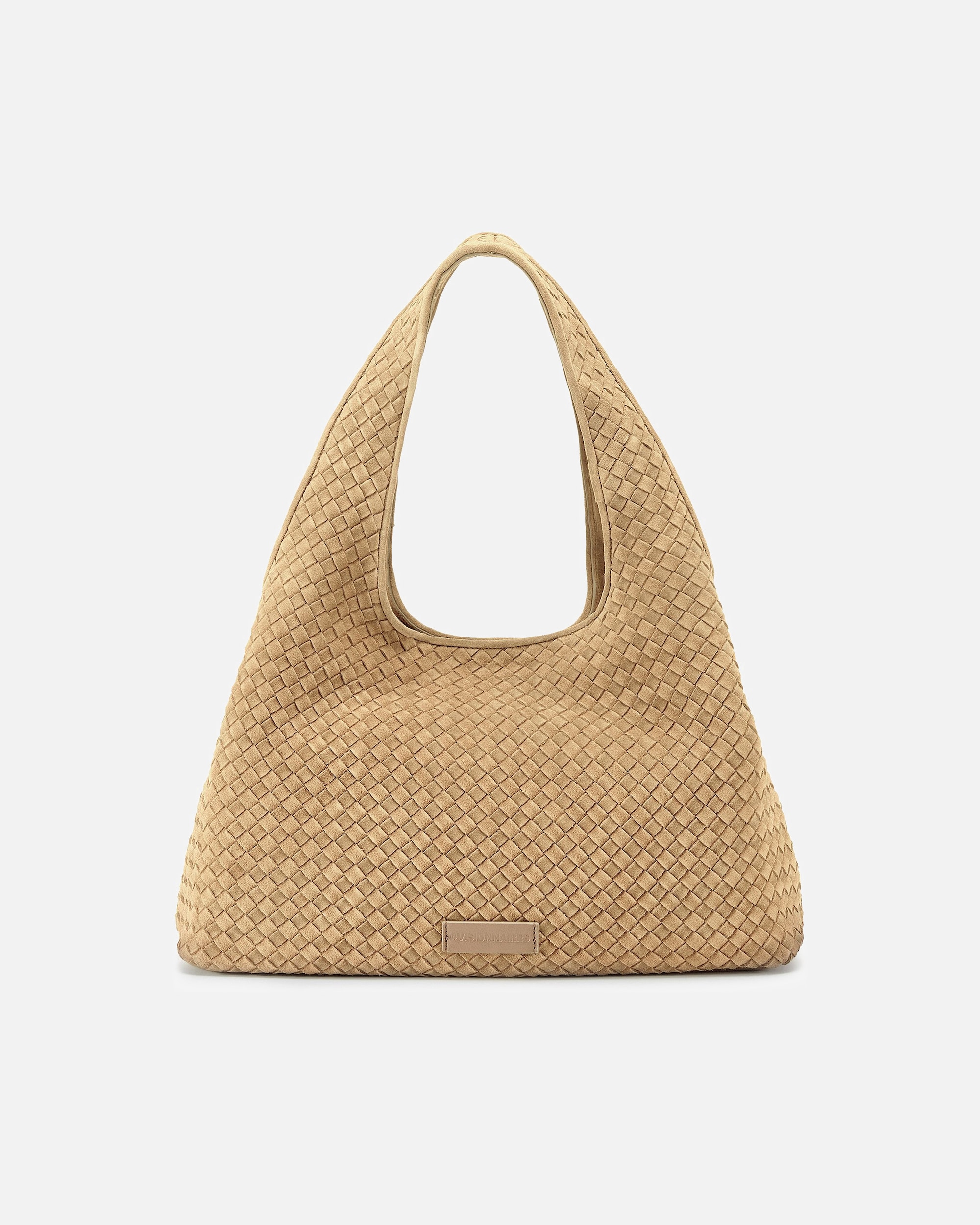 Umhängetasche für Weiblich LES VISIONNAIRES Default Brand Line Paz Weave Schultertasche soft tan