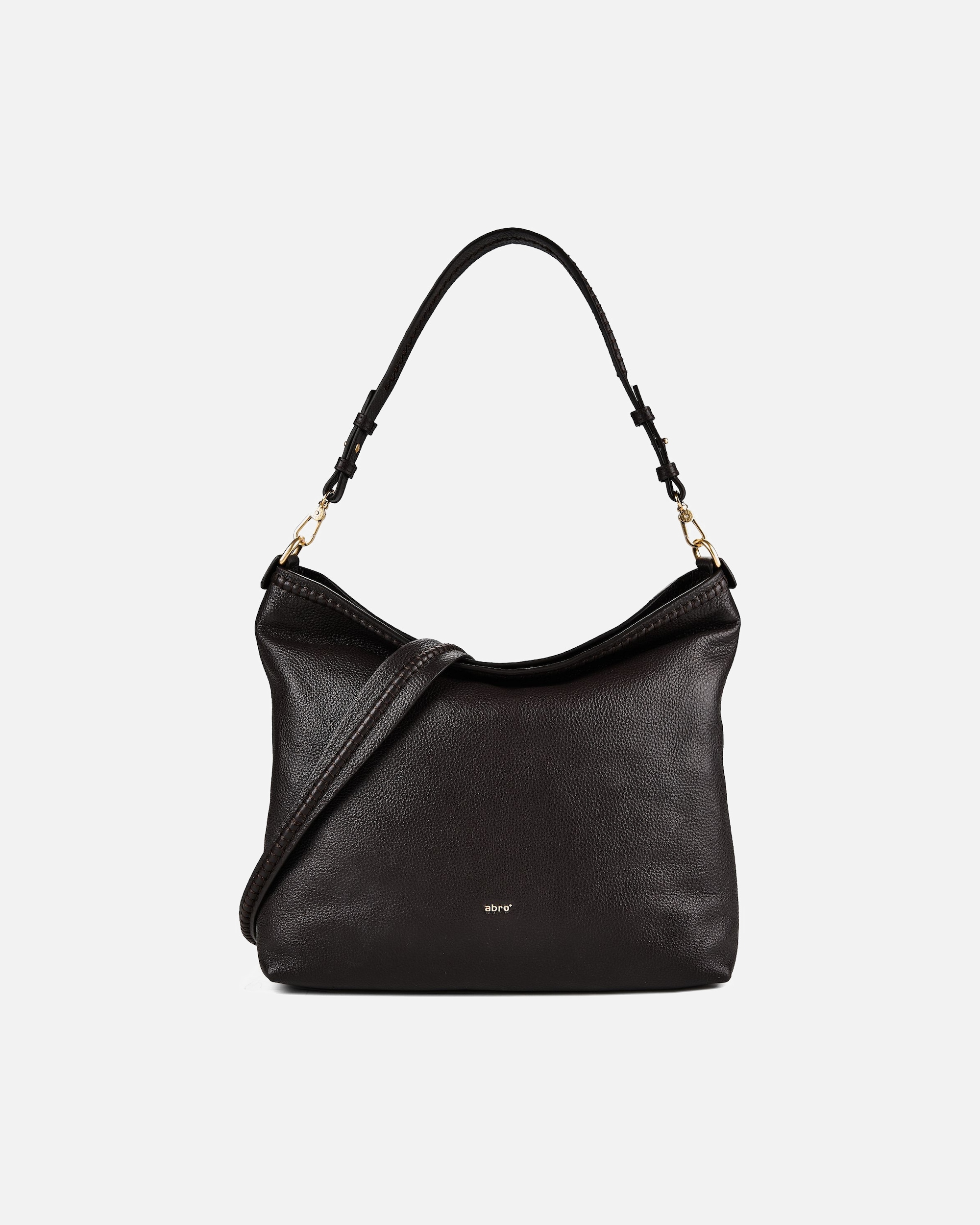 Tasche für Weiblich abro Signature Schultertasche dark brown