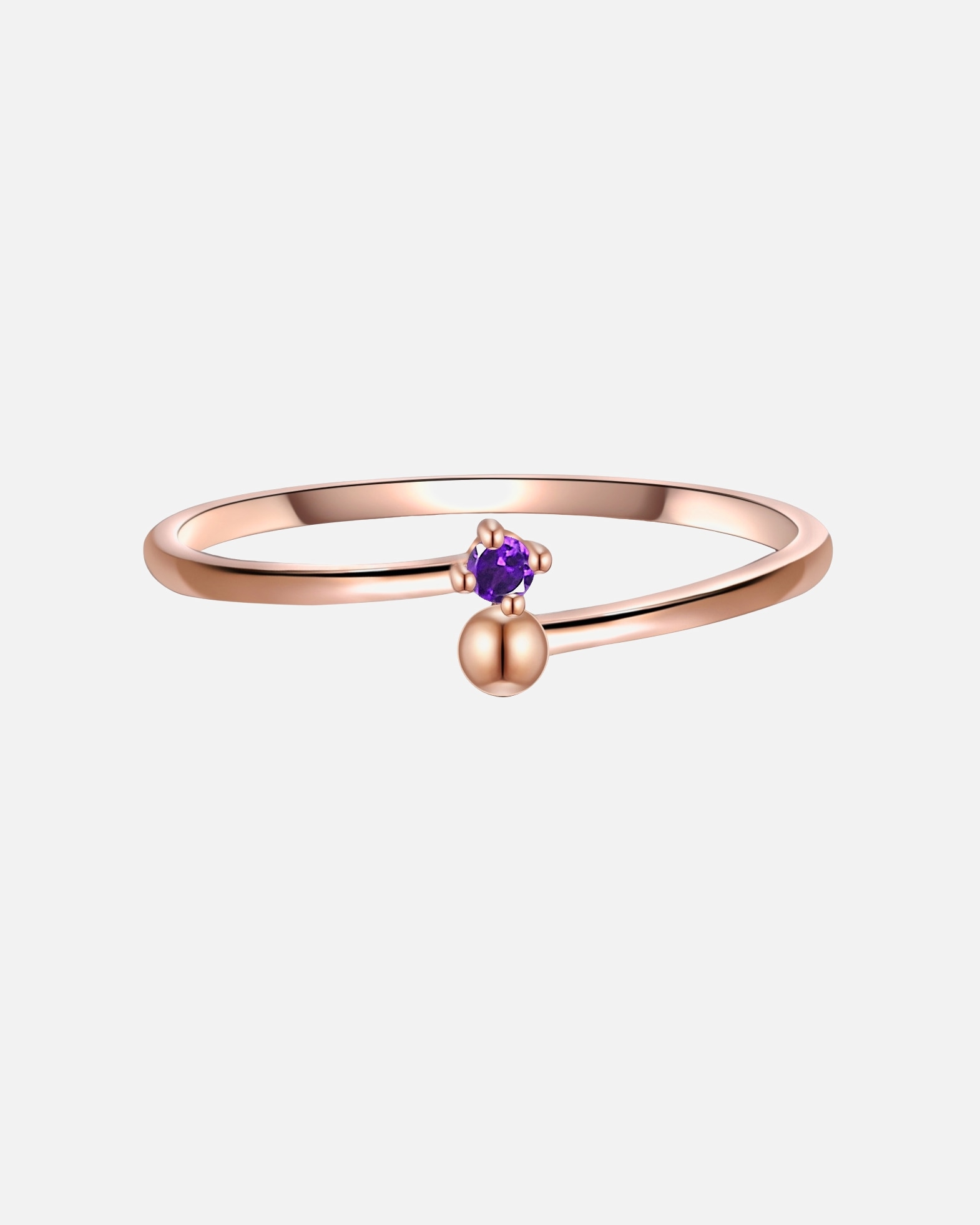 Bague for FemmeGlanzstücke MünchenBague en argent Argent sterling Améthyste en Or rose52