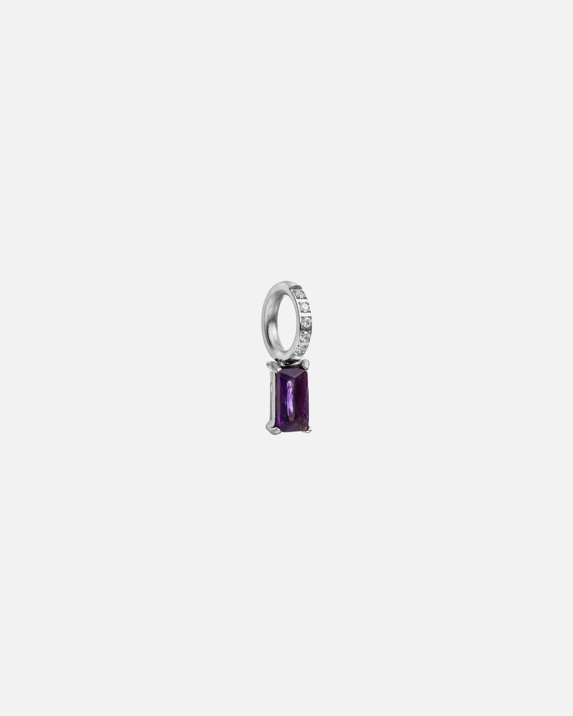 Schmuckanhänger für Unisex Purelei Geburtsstein Februar Amethyst Charm 100% Edelstahl Silber
