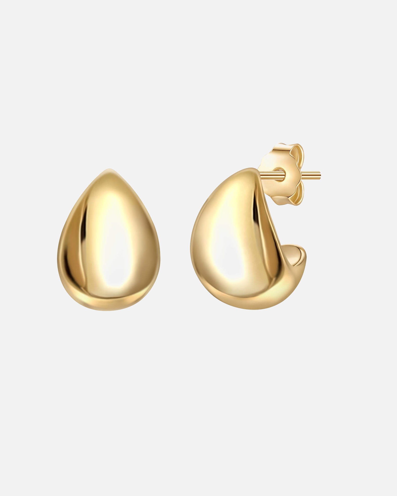 Boucle d'oreilles for FemmeBoucles d'oreilles en argent sterling en or jaune11,4 mm