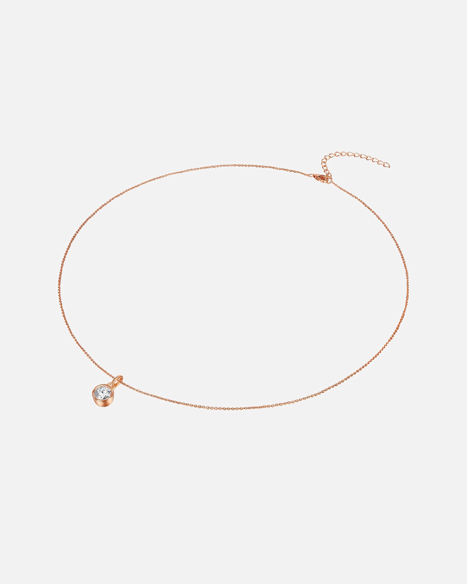 Collier for FemmeRafaela DonataCollier en argent Argent sterling Oxyde de zirconium (CZ) en Or rose50 cm + 5 cm