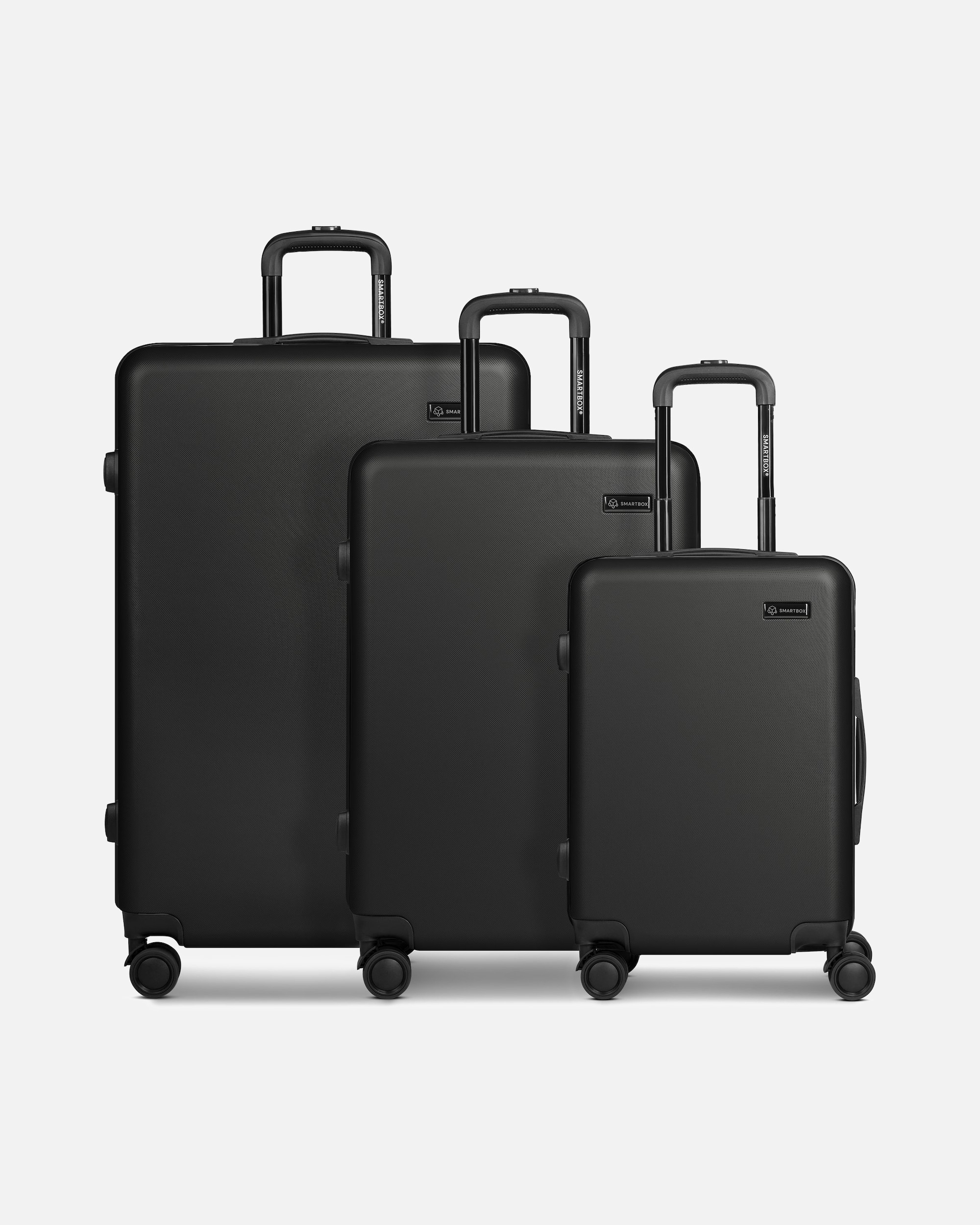 Koffer für Männlich Smartbox Default Brand Line Edition 05 4 Rollen Kofferset 3-teilig black