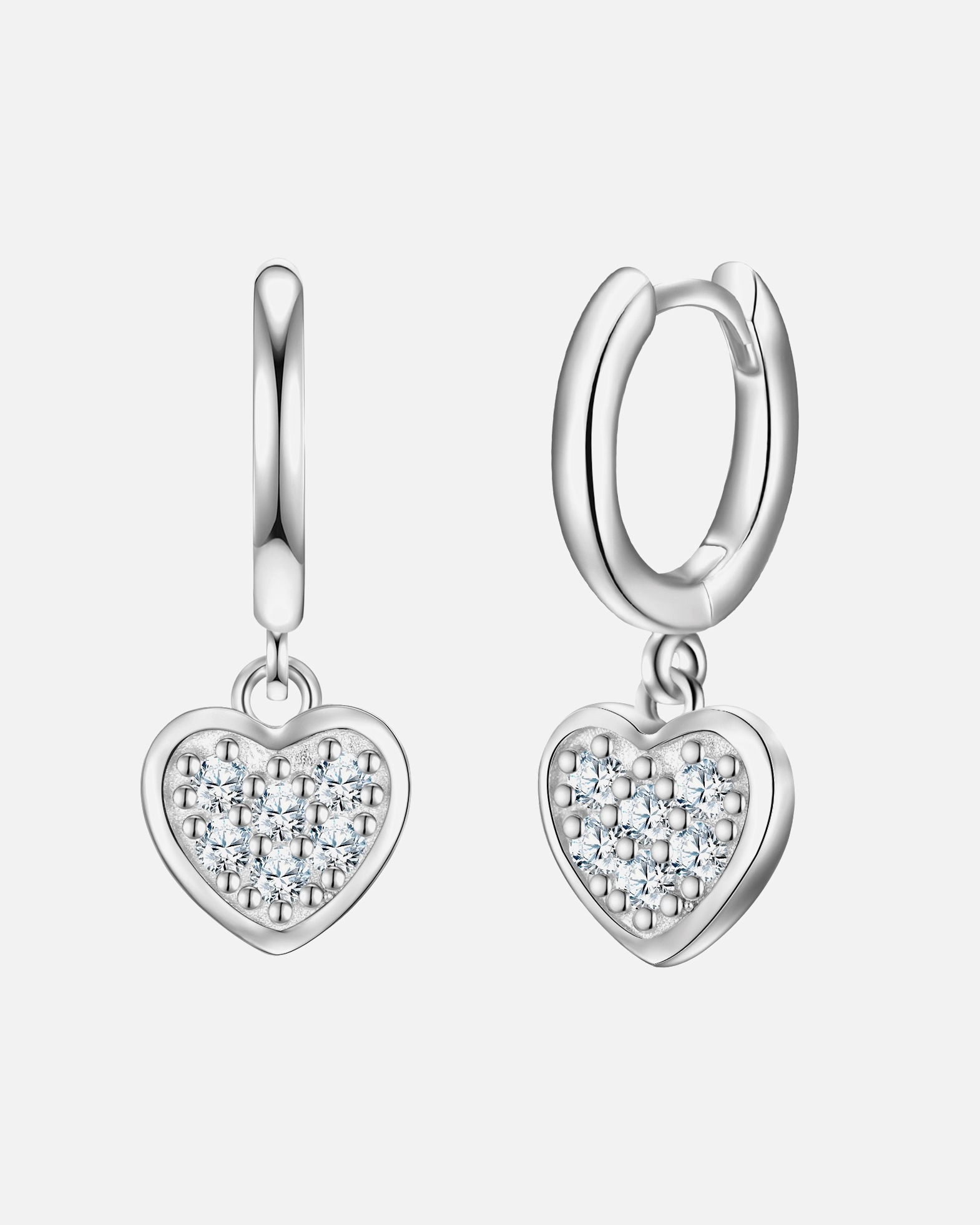 Créoles for FemmeBoucles d´oreilles Coeur en Argent sterling en Argent19,3 mm