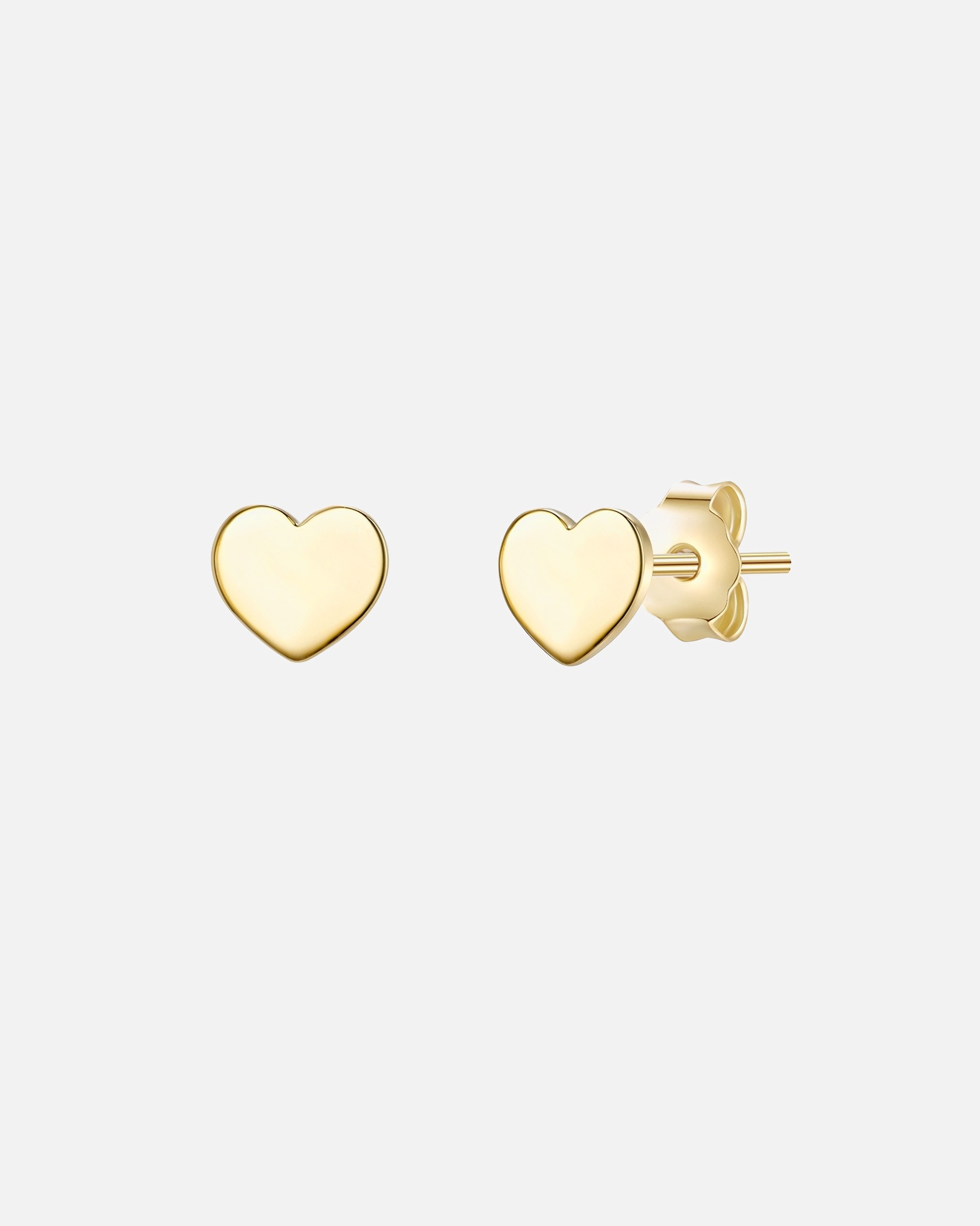 Ohrringe für Weiblich Glanzstücke München Ohrstecker Herz Sterling Silber in Gelbgold 4,4 mm