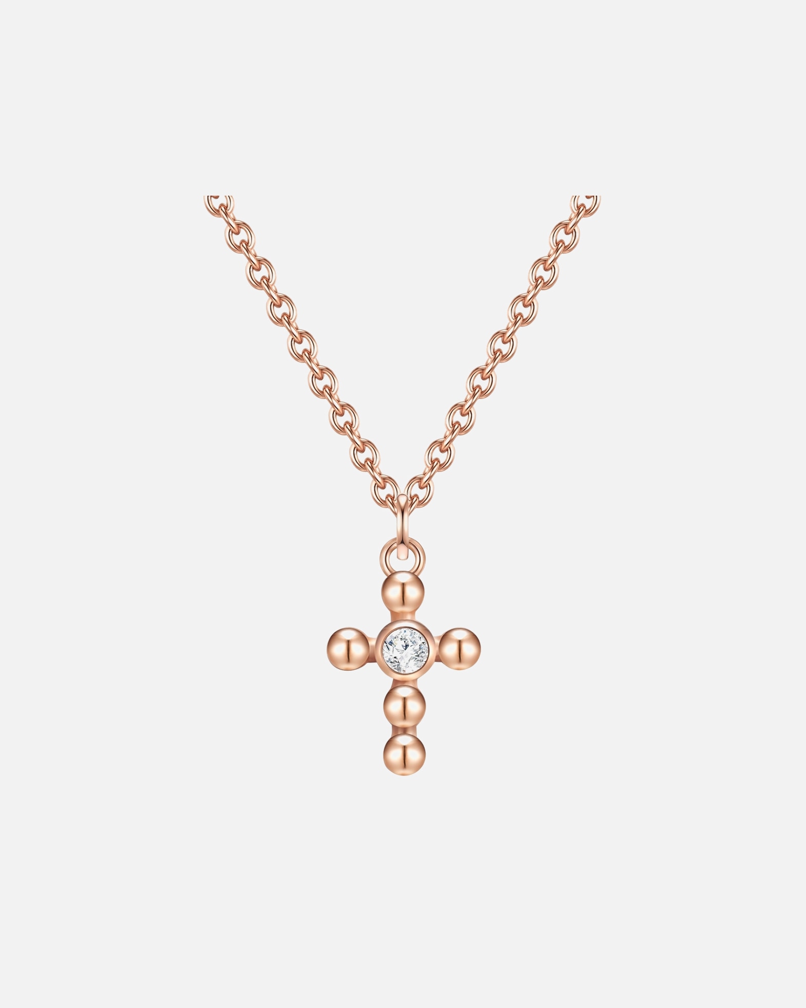 Collier for FemmeGlanzstücke MünchenCollier en argent Croix Argent sterling Topaze en Argent40,0 cm Basiskette + 5,0 cm Verlängerung