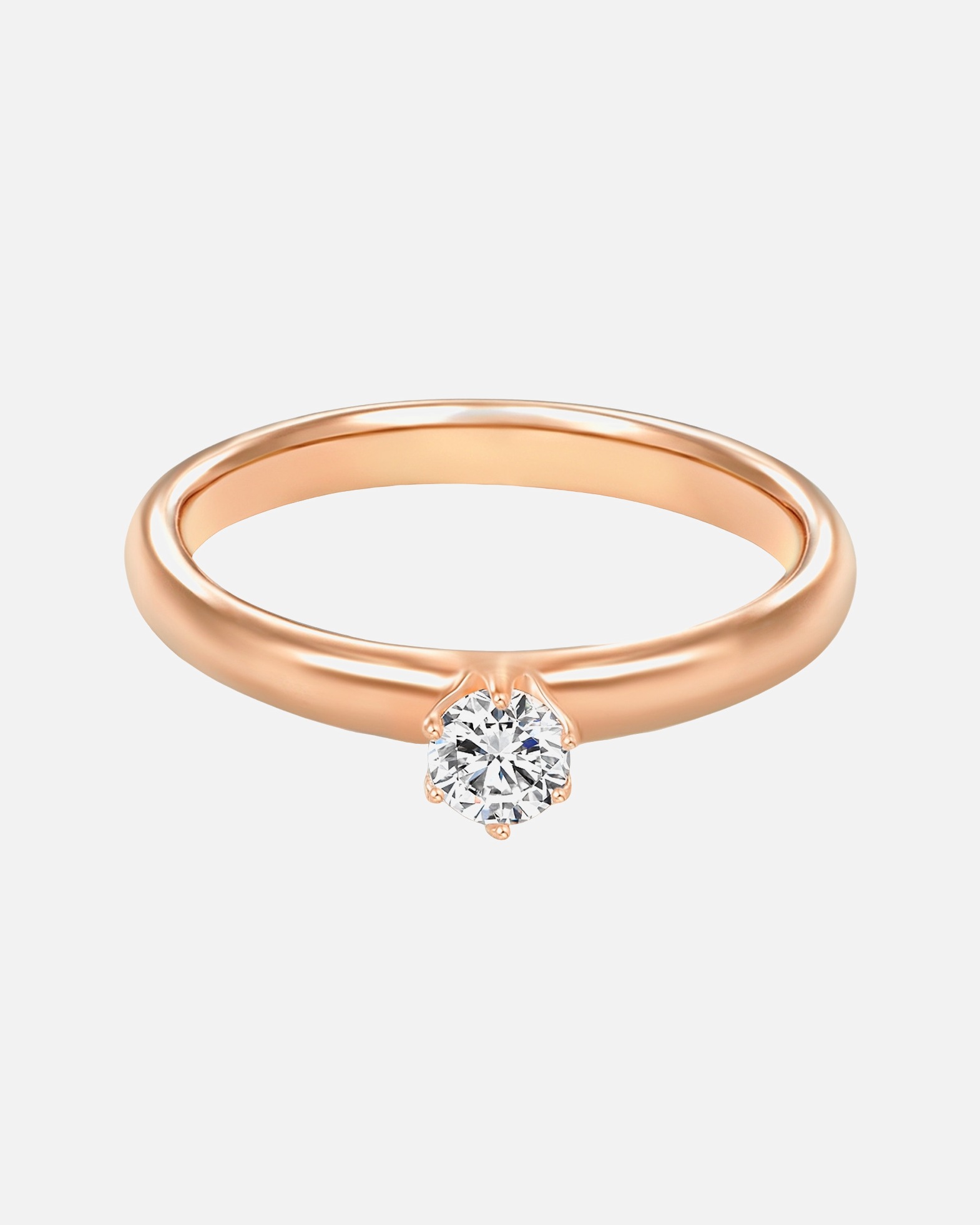 Bague for FemmeTrilaniBague en argent Argent sterling Oxyde de zirconium (CZ) en Or rose60