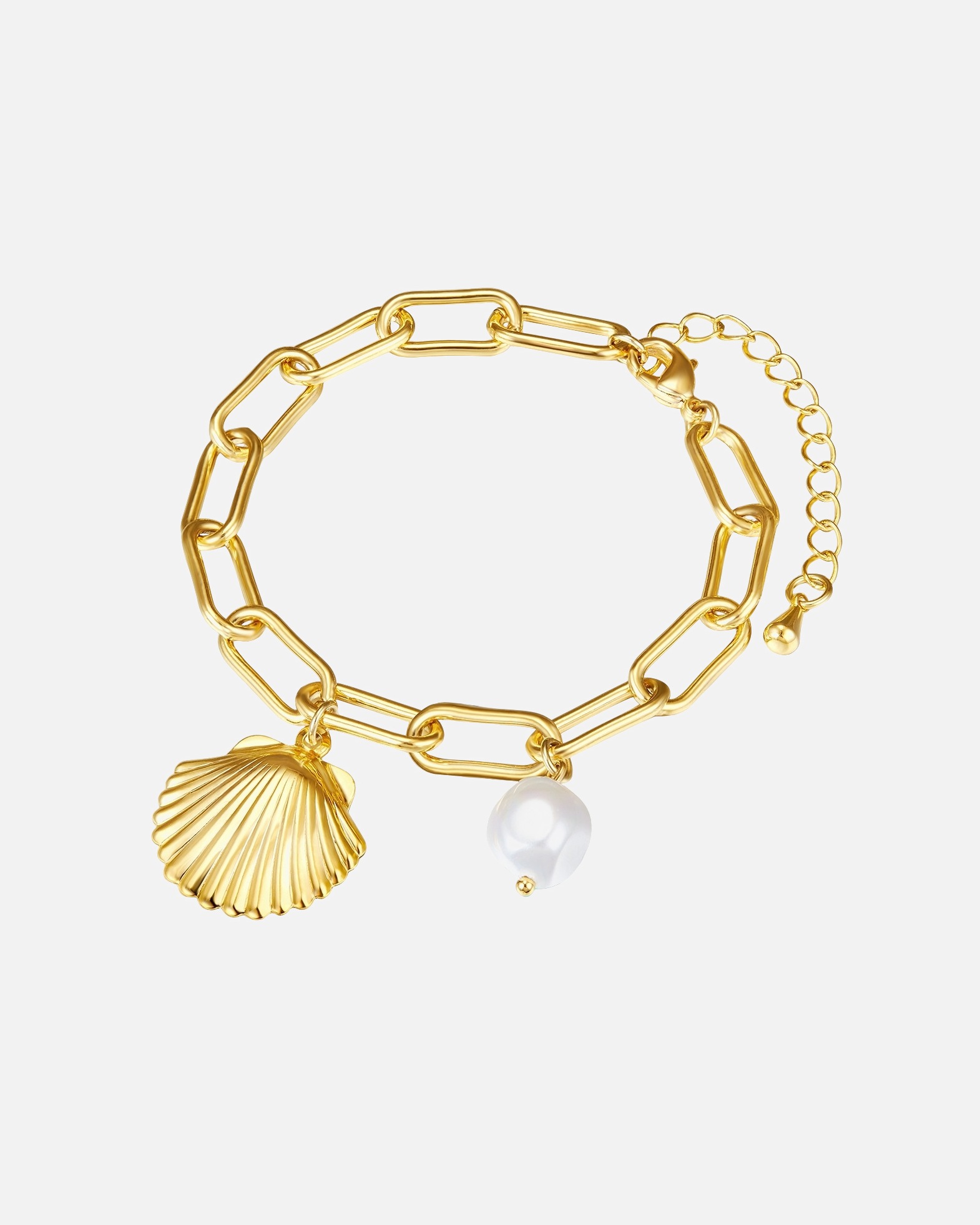 Bracelet for FemmeBracelet Coquillage Alliage de fer Perles organiques en Or jaune19,0 cm