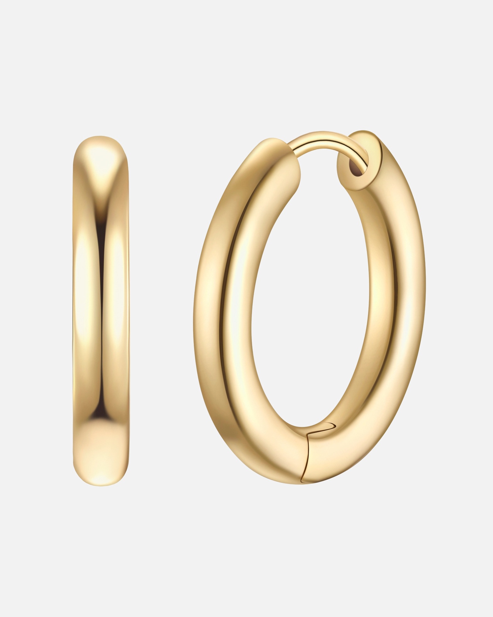 Créoles for FemmeCréoles en argent sterling en or jaune20,5 mm