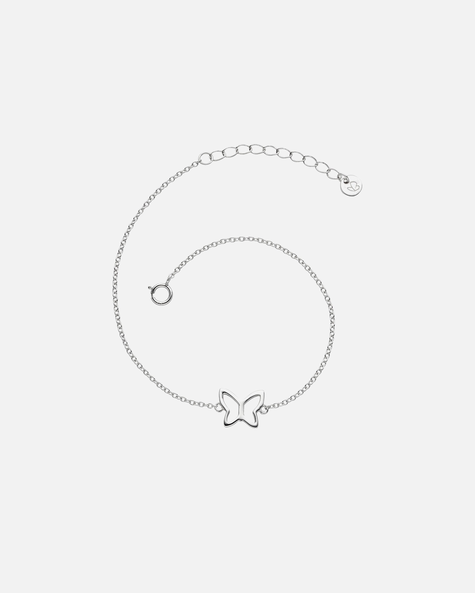 Bracelet for FemmeBracelet en argent Papillon Argent sterling en Argent17,0 cm Basislänge + 3,0 cm Verlängerung