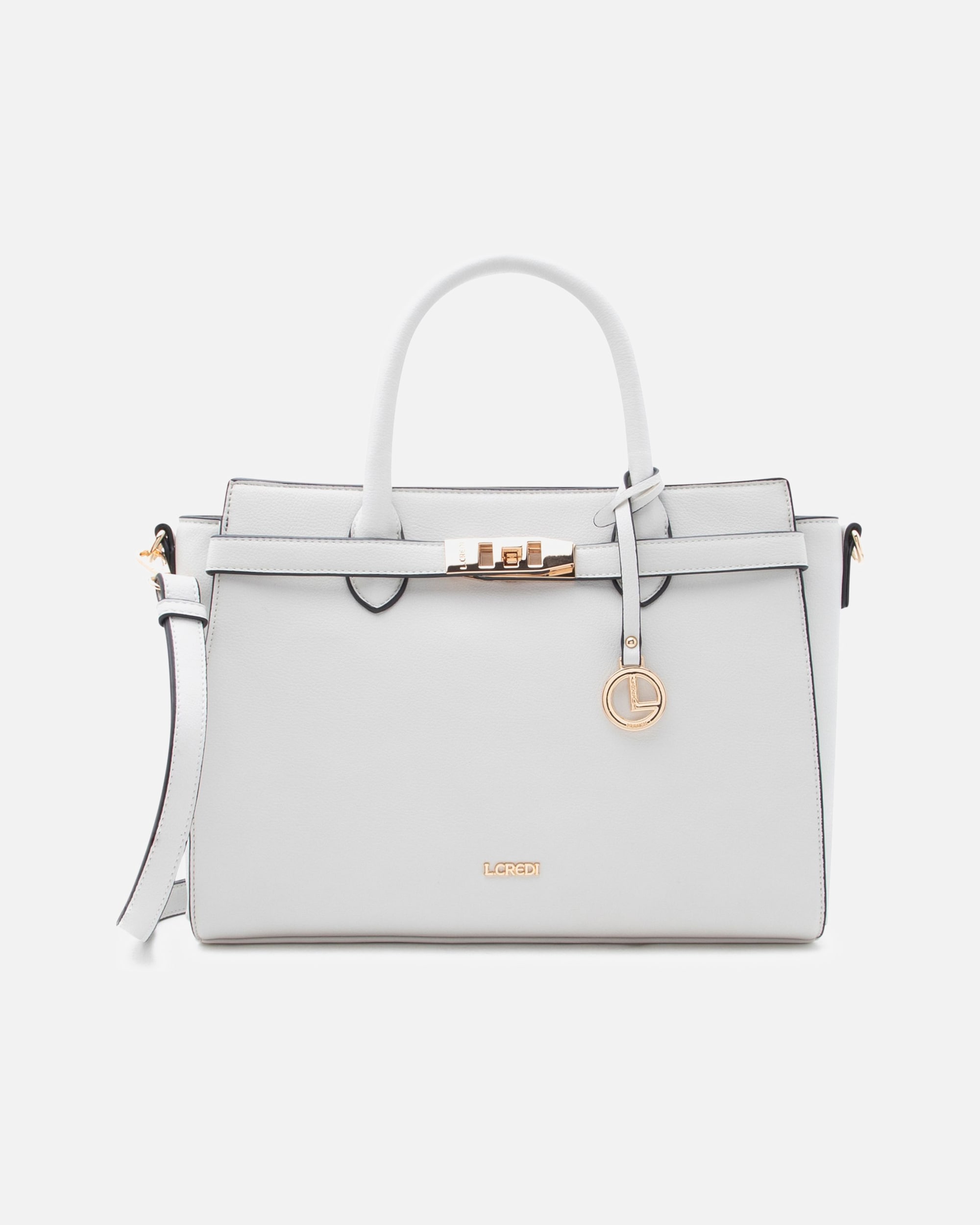 Umhängetasche für Weiblich L.CREDI Konstanze Henkeltasche light gray