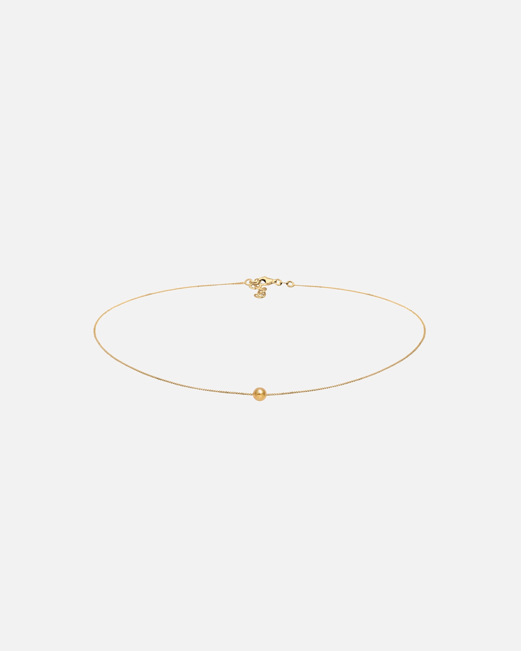 Halskette für Weiblich Elli Choker Ball Kugel Geo 925 Silber goldfarben