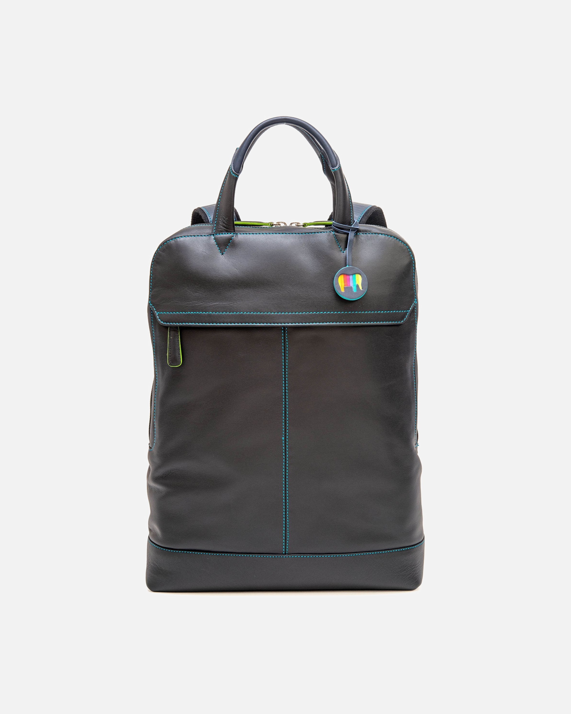 Rucksack für Männlich Mywalit Rucksack Leder 40 cm Laptopfach black/pace