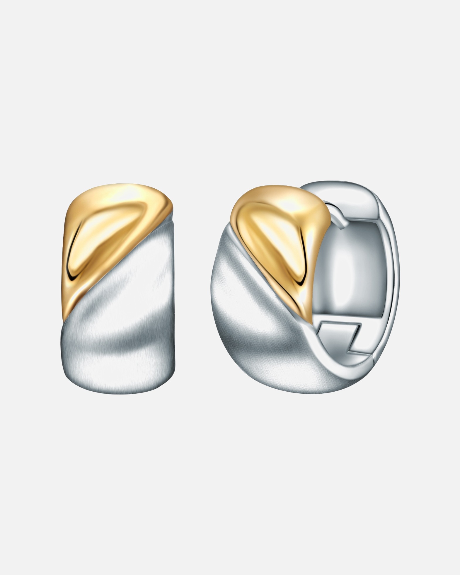 Créoles for FemmeBoucles d´oreilles en Argent sterling en Argent/or jaune14,8 mm