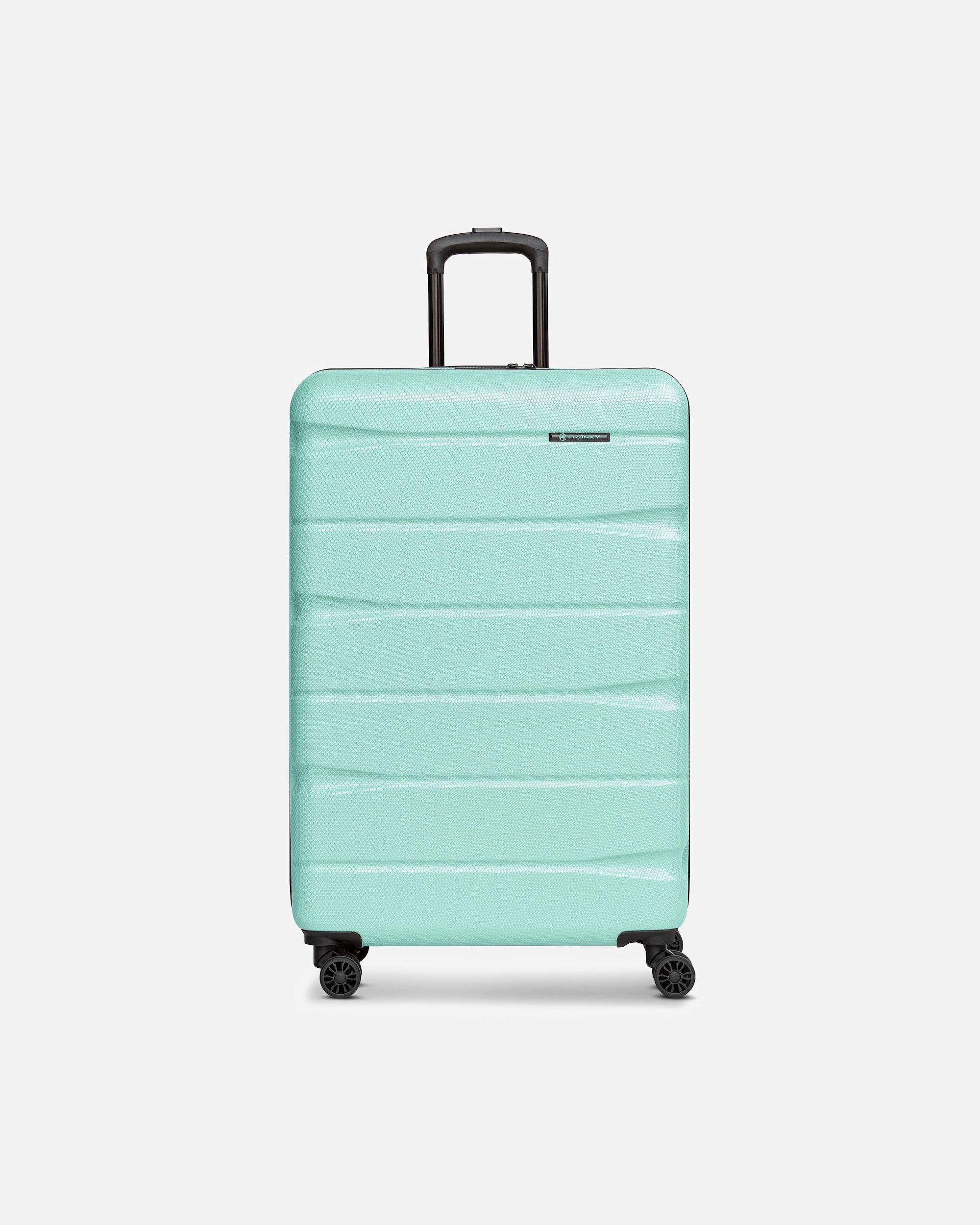 Trolley für Männlich Franky Munich 4.0 4 Rollen Trolley L 76 cm mit Dehnfalte mint shiny