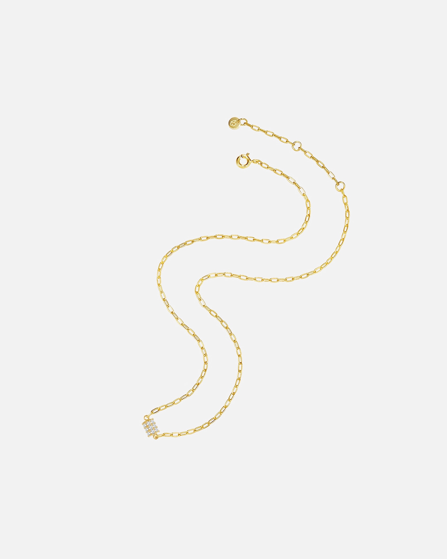 Collier for FemmeGlanzstücke MünchenCollier en argent Argent sterling Oxyde de zirconium (CZ) en Or jaune40,0 cm Basiskette + 5,0 cm Verlängerung