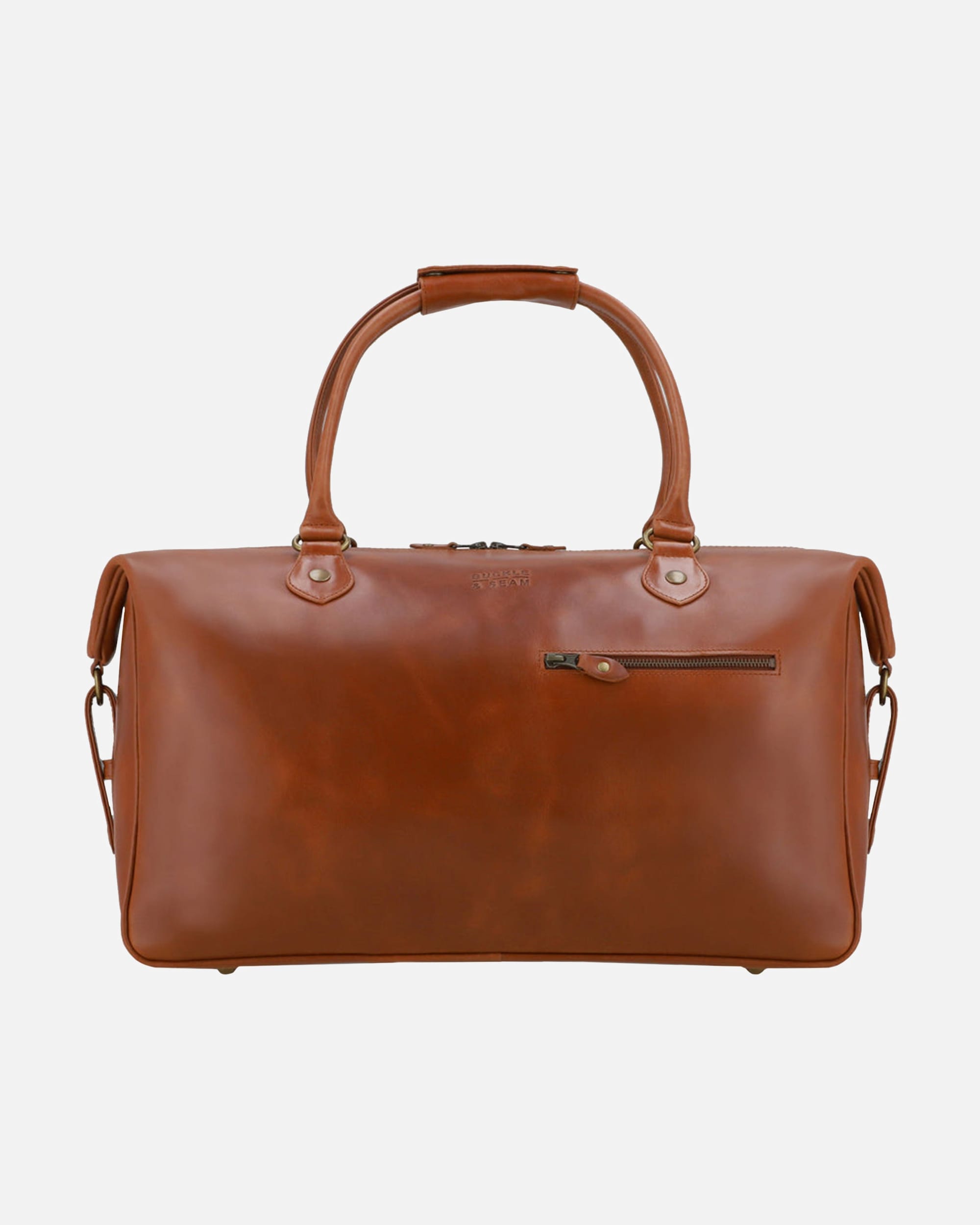 Tasche für Männlich Buckle & Seam Linwood Reisetasche Leder 50 cm cognac