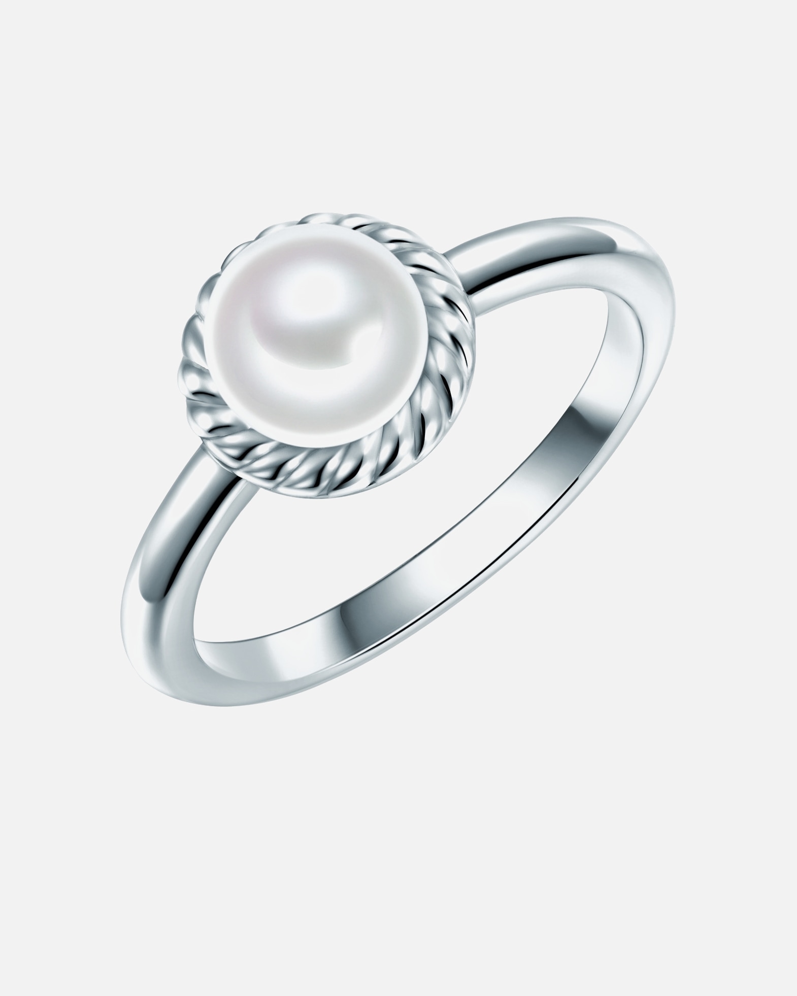 Bague for FemmeValero PearlsBague Argent sterling Oxyde de zirconium (CZ) Perle de culture d'eau douce en Argent50