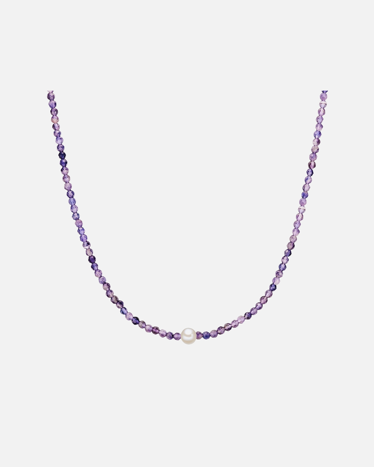 Collier for FemmeChaîne Argent sterling Améthyste Perle de culture d'eau douce en Argent40,0 cm Basiskette + 5,0 cm Verlängerung