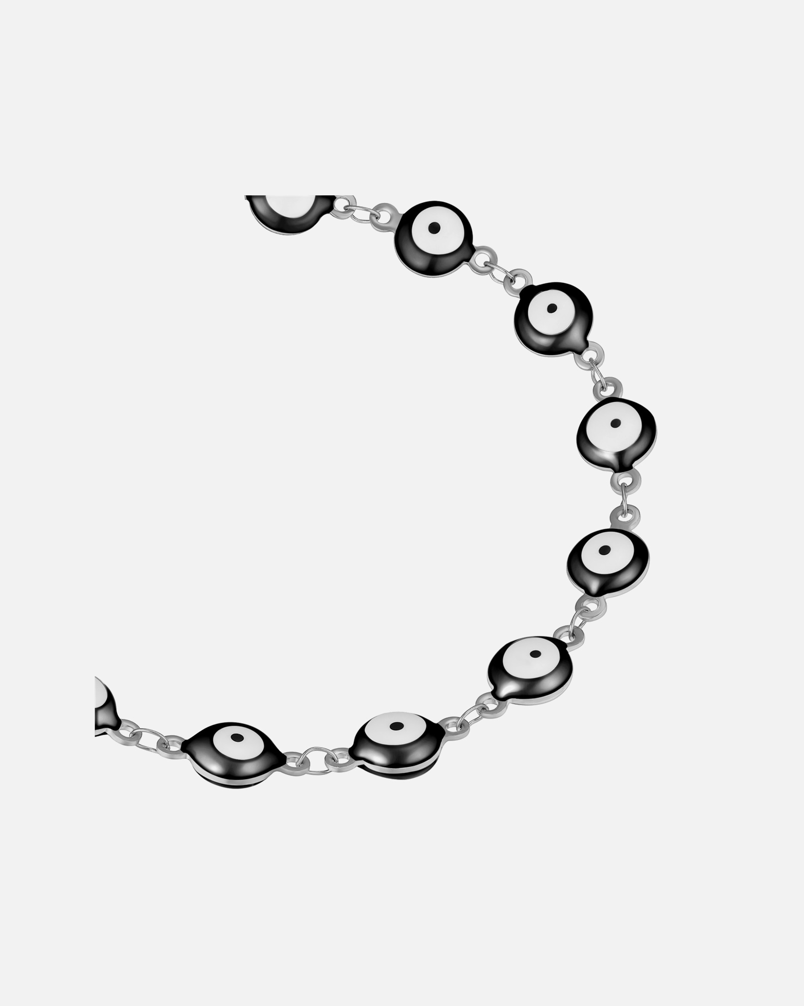 Armband für Männlich True Rebels Armband Allsehendes Auge aus Edelstahl in silber 21 cm