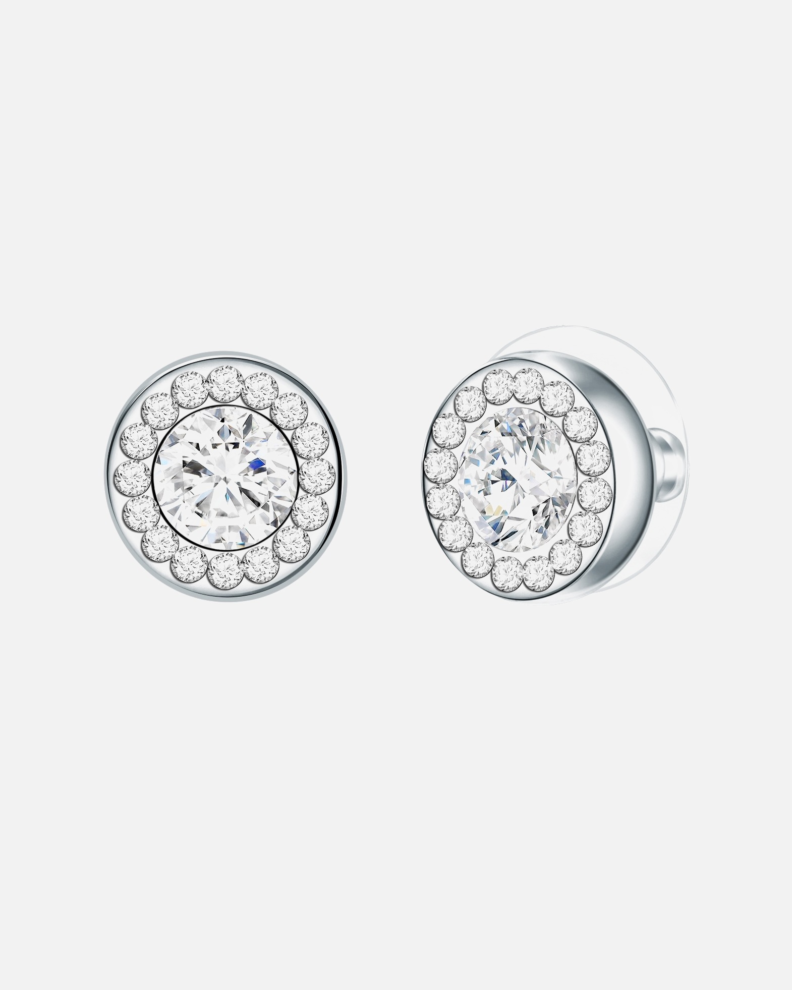 Boucle d'oreilles for FemmeBoucles d´oreilles Alliage de fer Verre Cristal en Argent11,6 mm